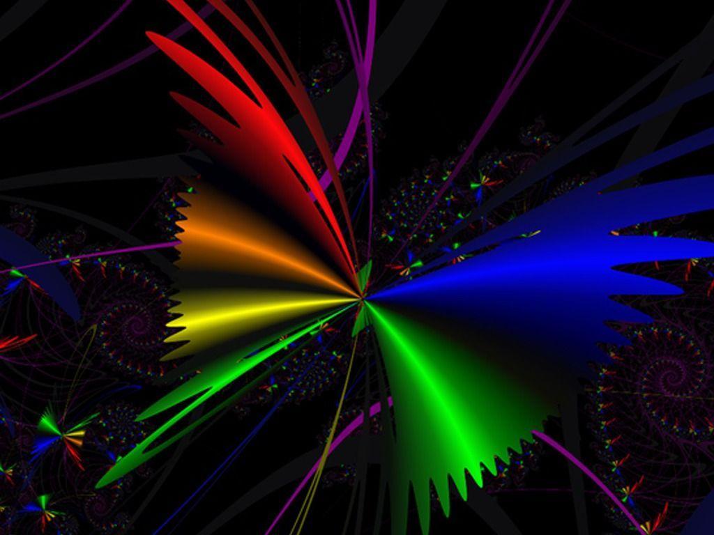 1024x768 Rainbow_Abstract_Butterfly. Colorful. Butterfly wallpaper
