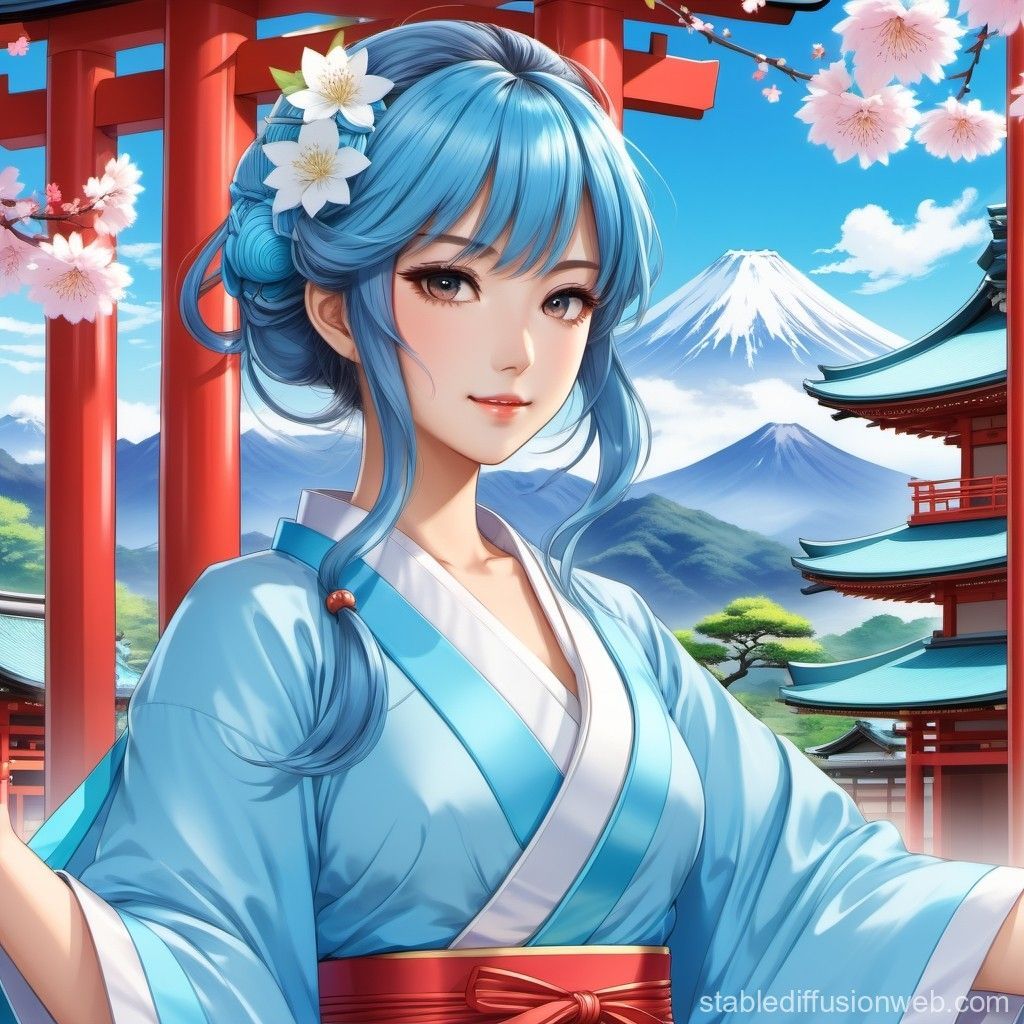 1024x1024 Illustration Of Light Blue Haired