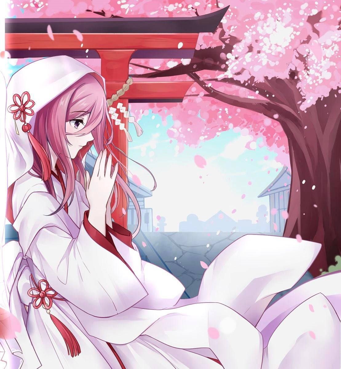 1109x1200 Shrine Maiden Miku Nakano Wallpaper