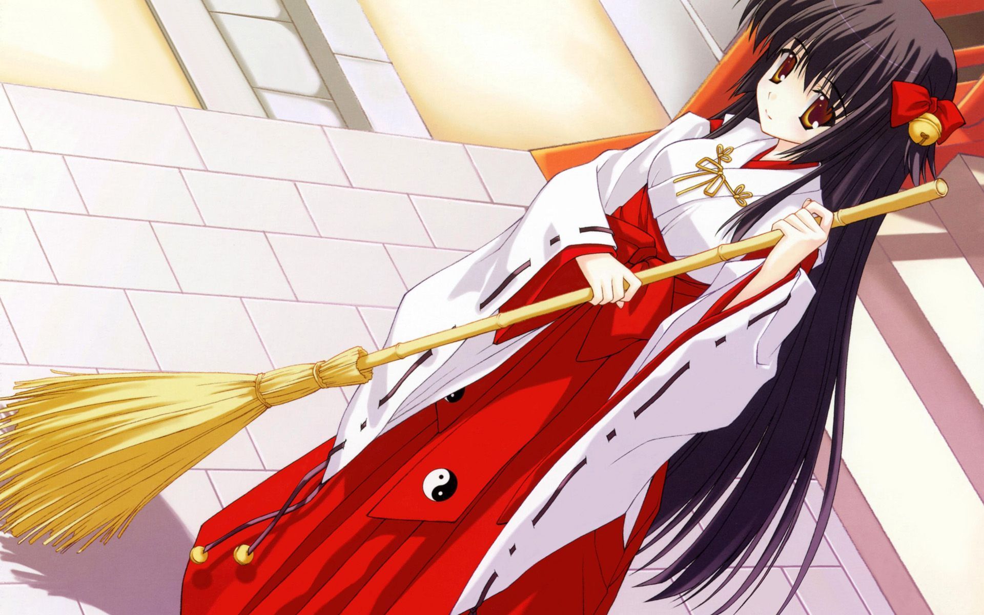1920x1200 Anime Cliches 18: The Miko Shrine