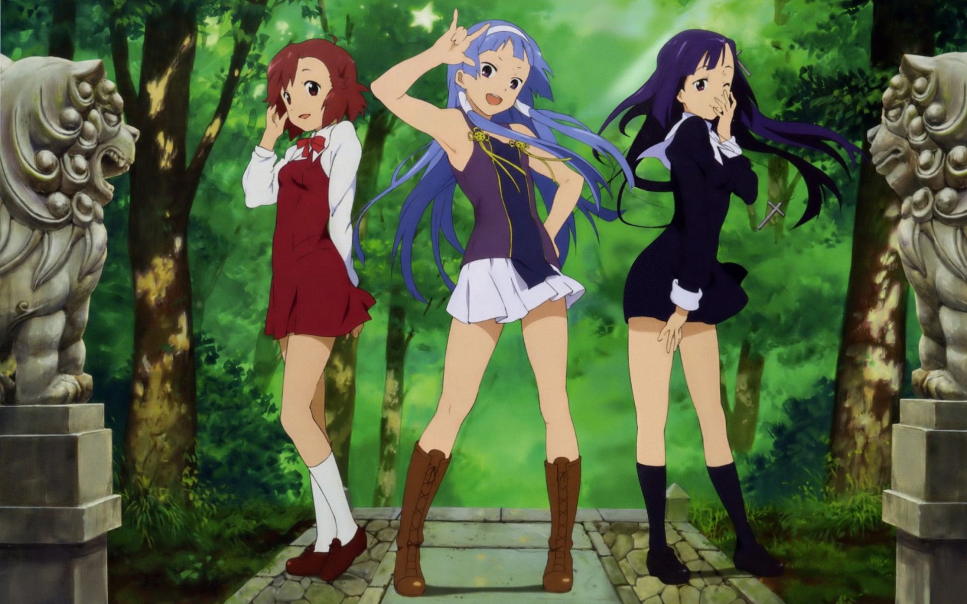 1920x1200 Kannagi: Crazy Shrine Maidens