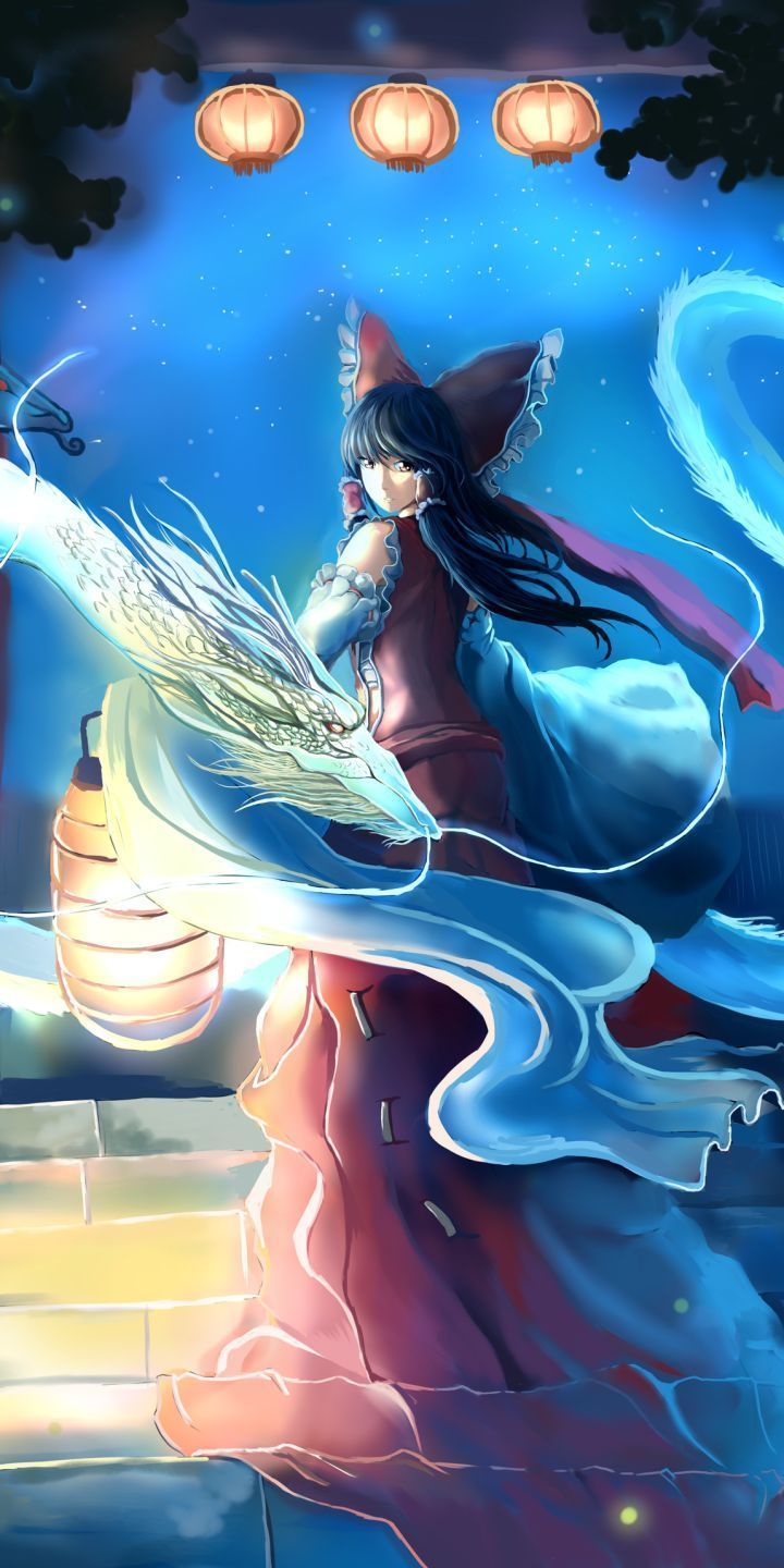 720x1440 Anime, Touhou, Reimu Hakurei, Shrine