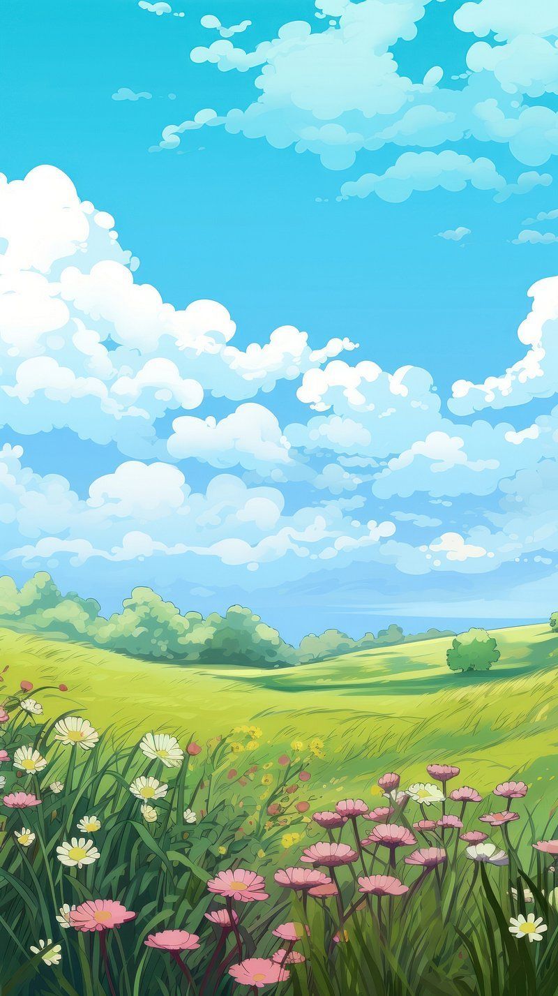 Anime Meadow Wallpapers - Top Free Anime Meadow Backgrounds ...