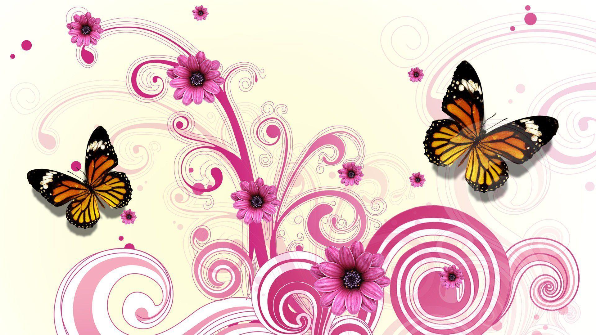1920x1080 Wallpaper Butterfly Abstract