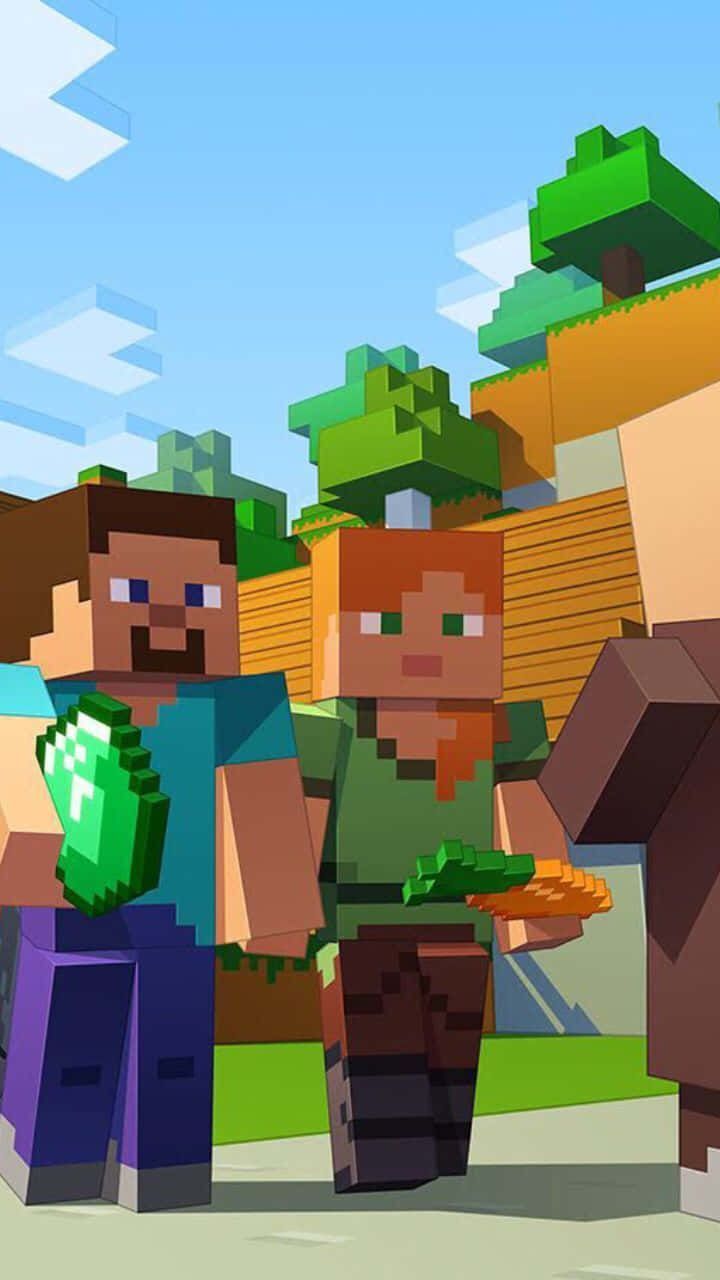 720x1280 Minecraft Alex Wallpaper
