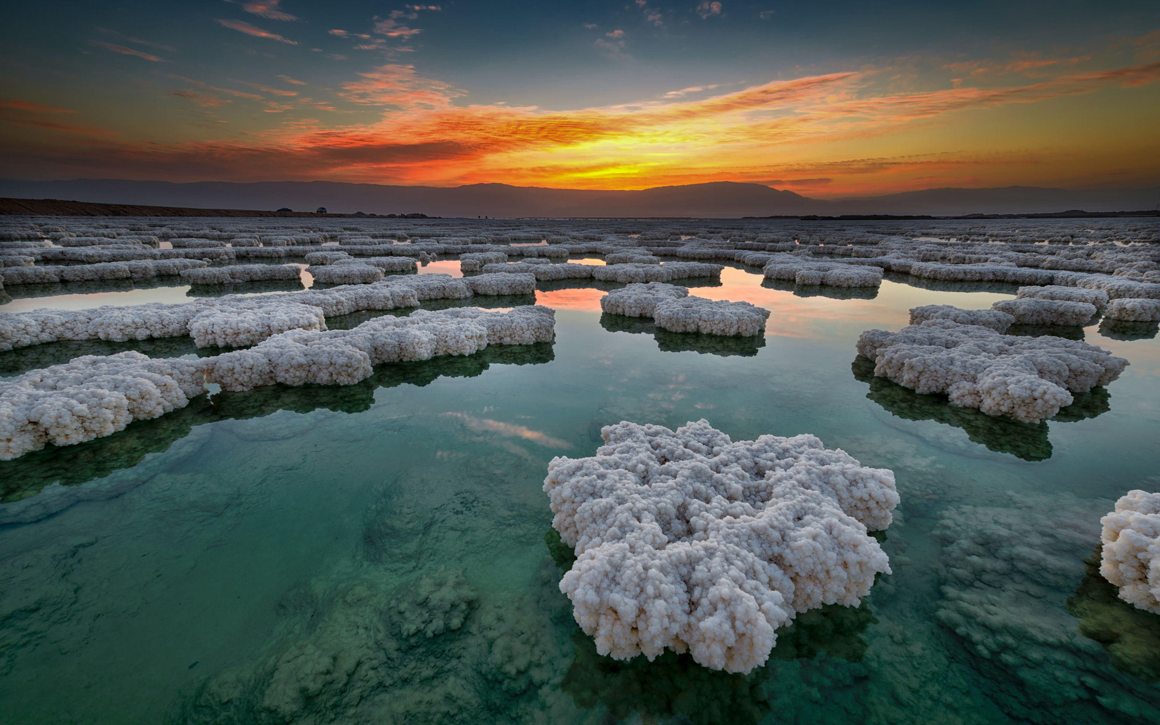 3840x2400 Dead Sea Israel The Lowest Place On The Planet The Ultra HD