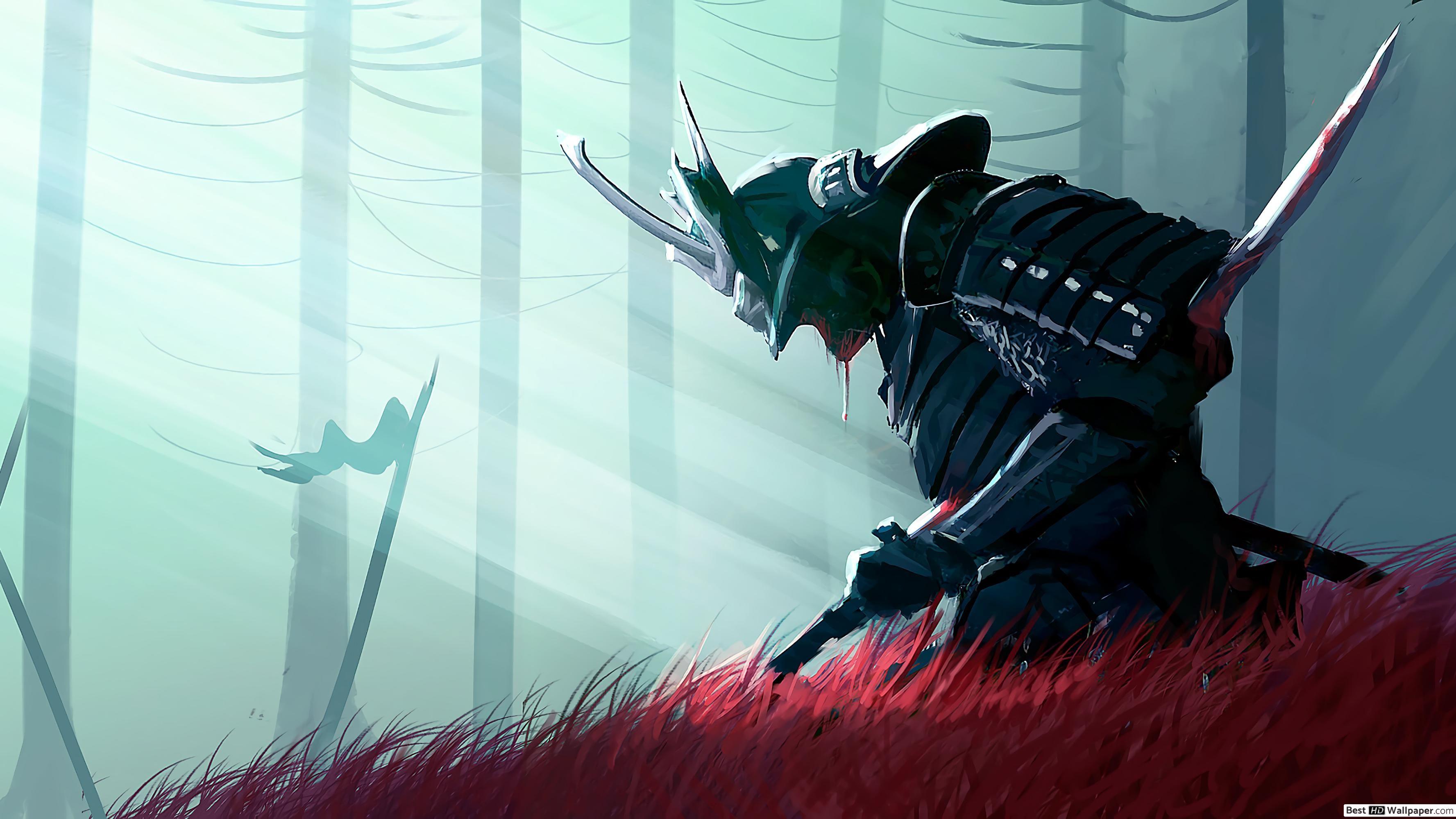 3554x1999 Samurai Warrior Fantasy HD wallpaper download