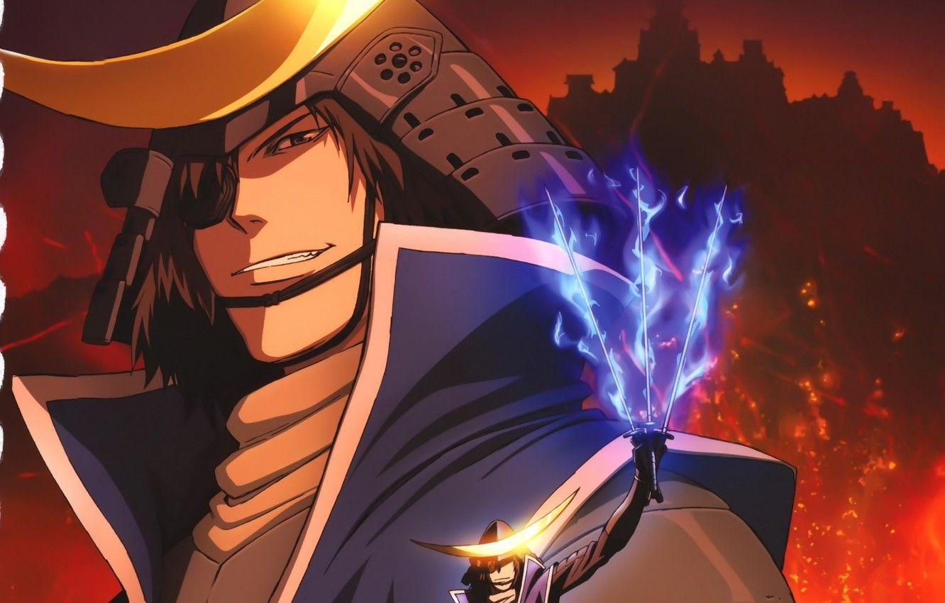 1332x850 Wallpaper samurai, Sengoku Basara, The Era Of Unrest image