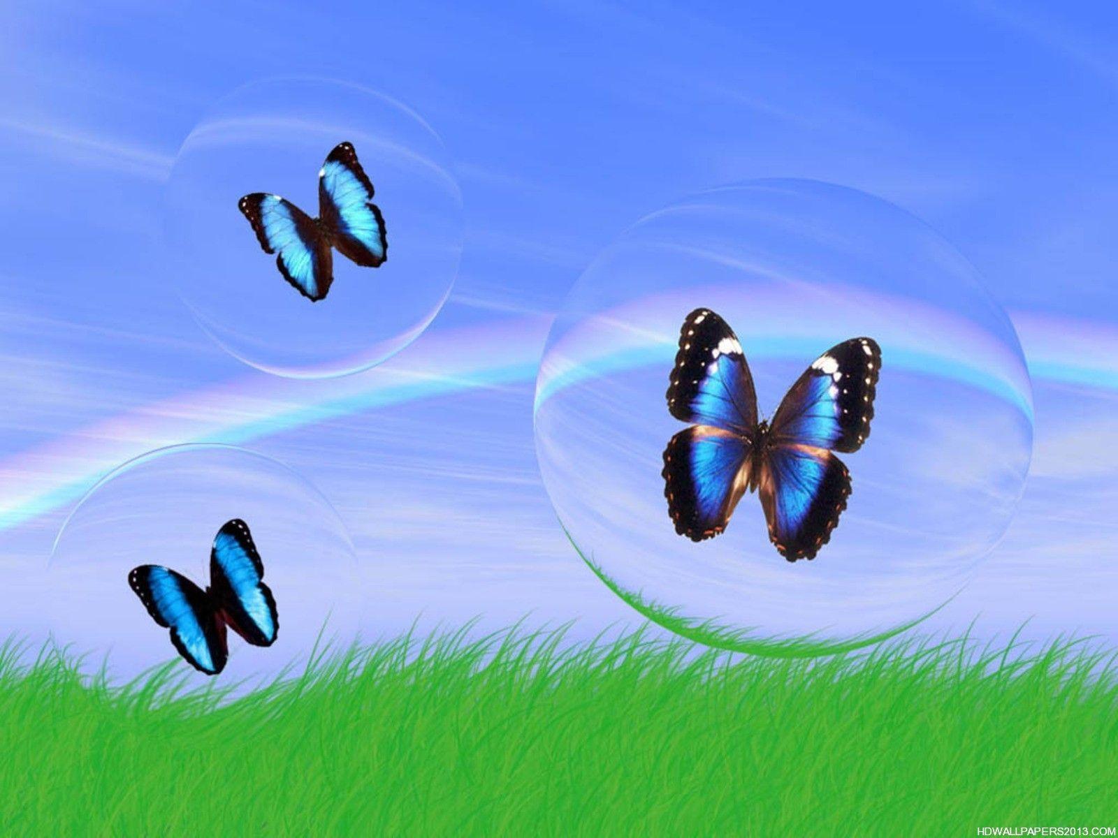1600x1200 3D Butterfly Live Wallpaper