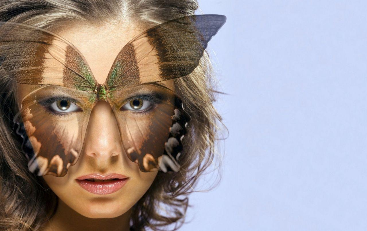 1280x804 Butterfly Girl wallpaper. Butterfly Girl