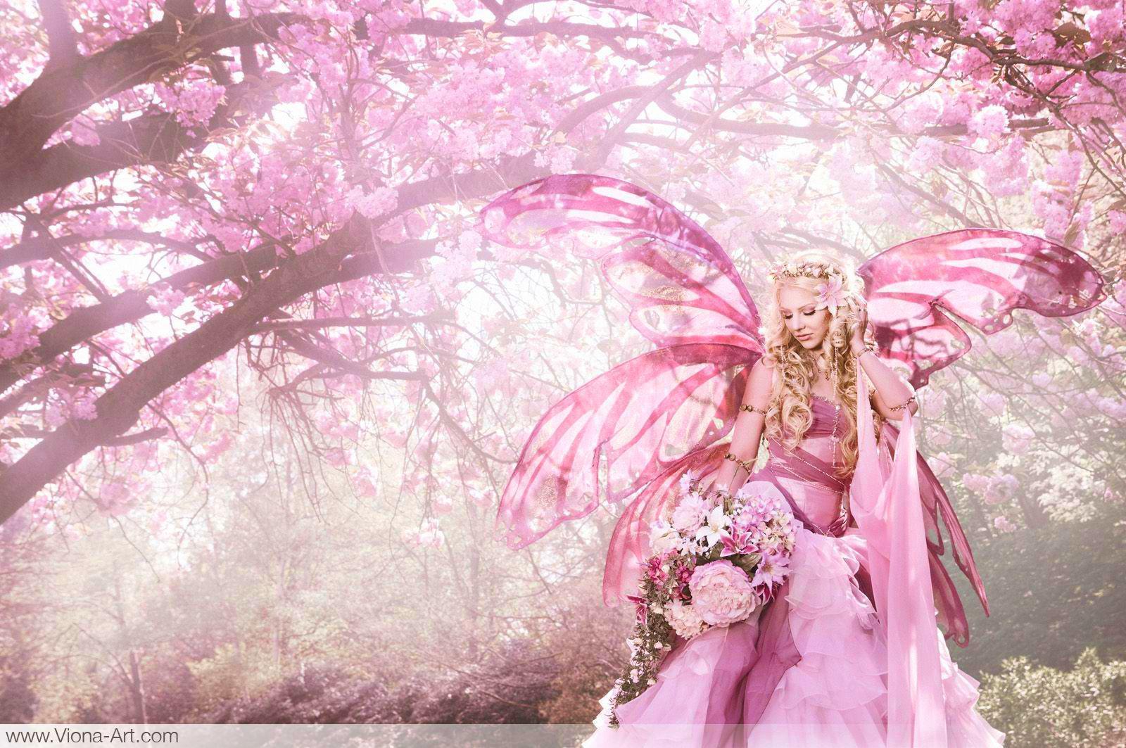 Pink Fairy Wallpapers - Top Free Pink Fairy Backgrounds - WallpaperAccess