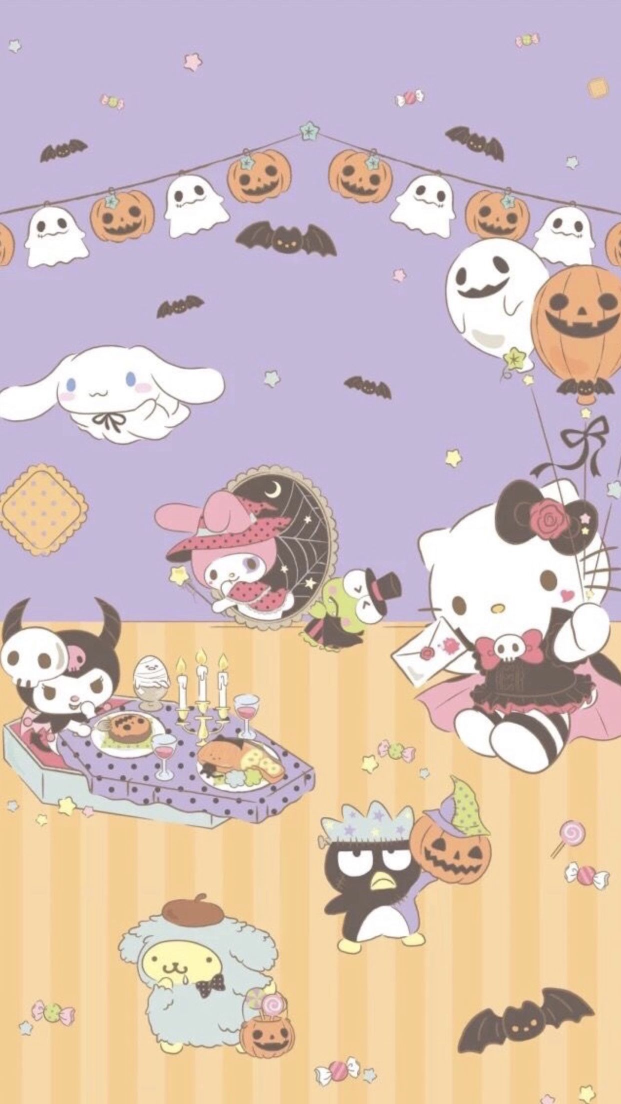 1242x2208 Cinnamoroll Halloween Wallpaper