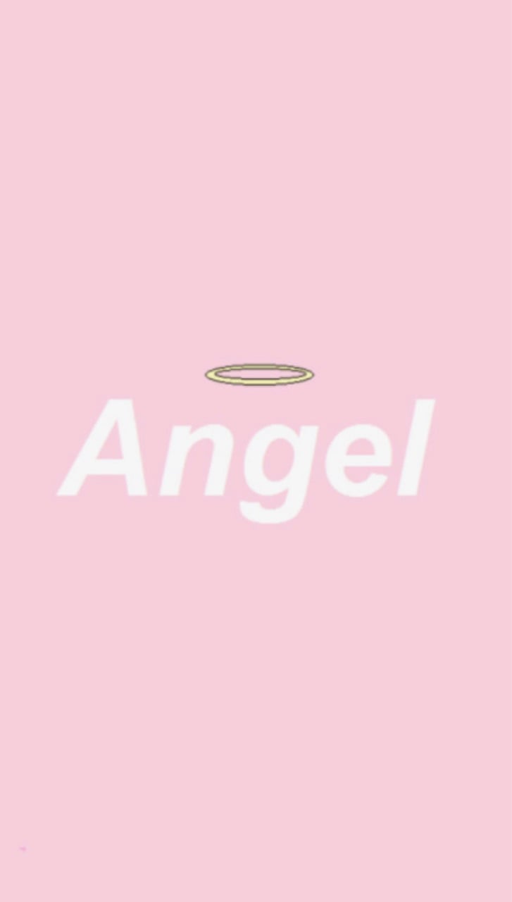 Pink Angel Aesthetic Wallpaper