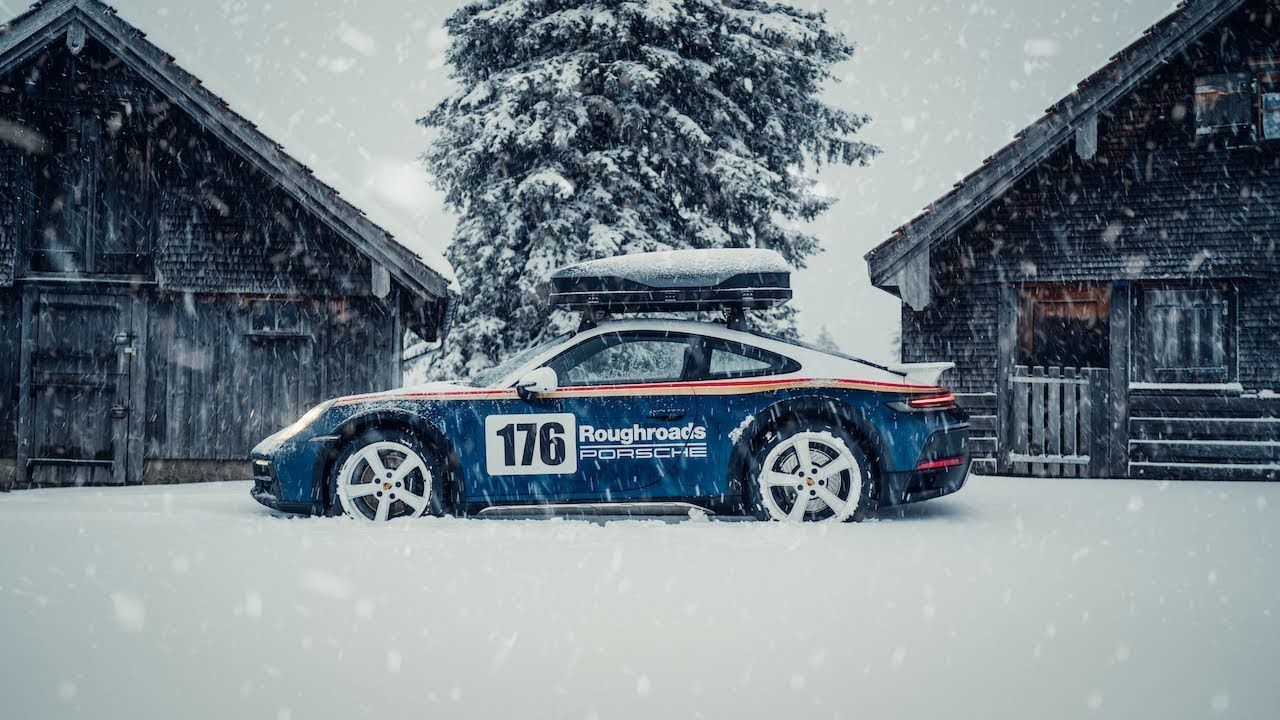 1280x720 Porsche Dakar Winter Coffee Run!