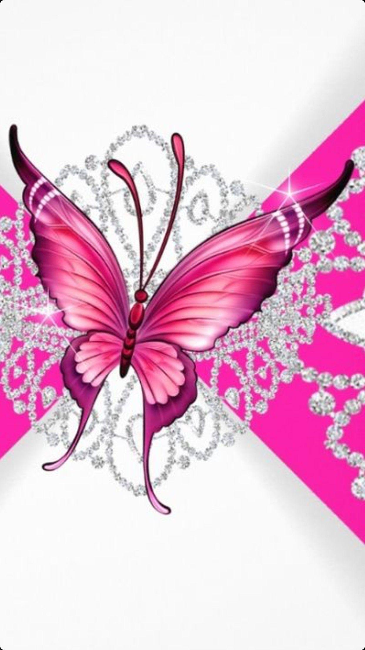 1242x2208 Purple Butterfly Wallpaper background picture