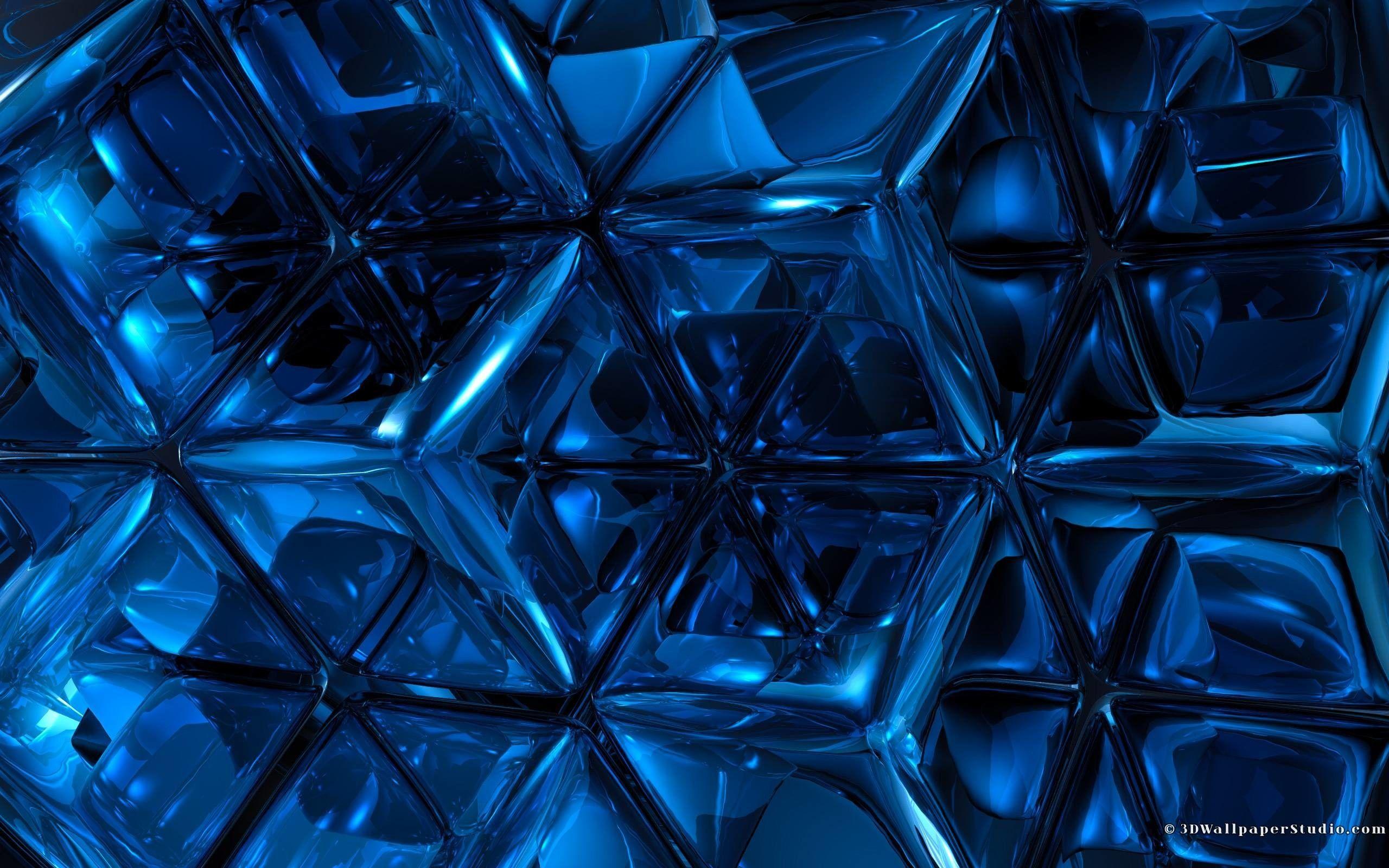 3D Blue Compounds Wallpaper  1440x3040