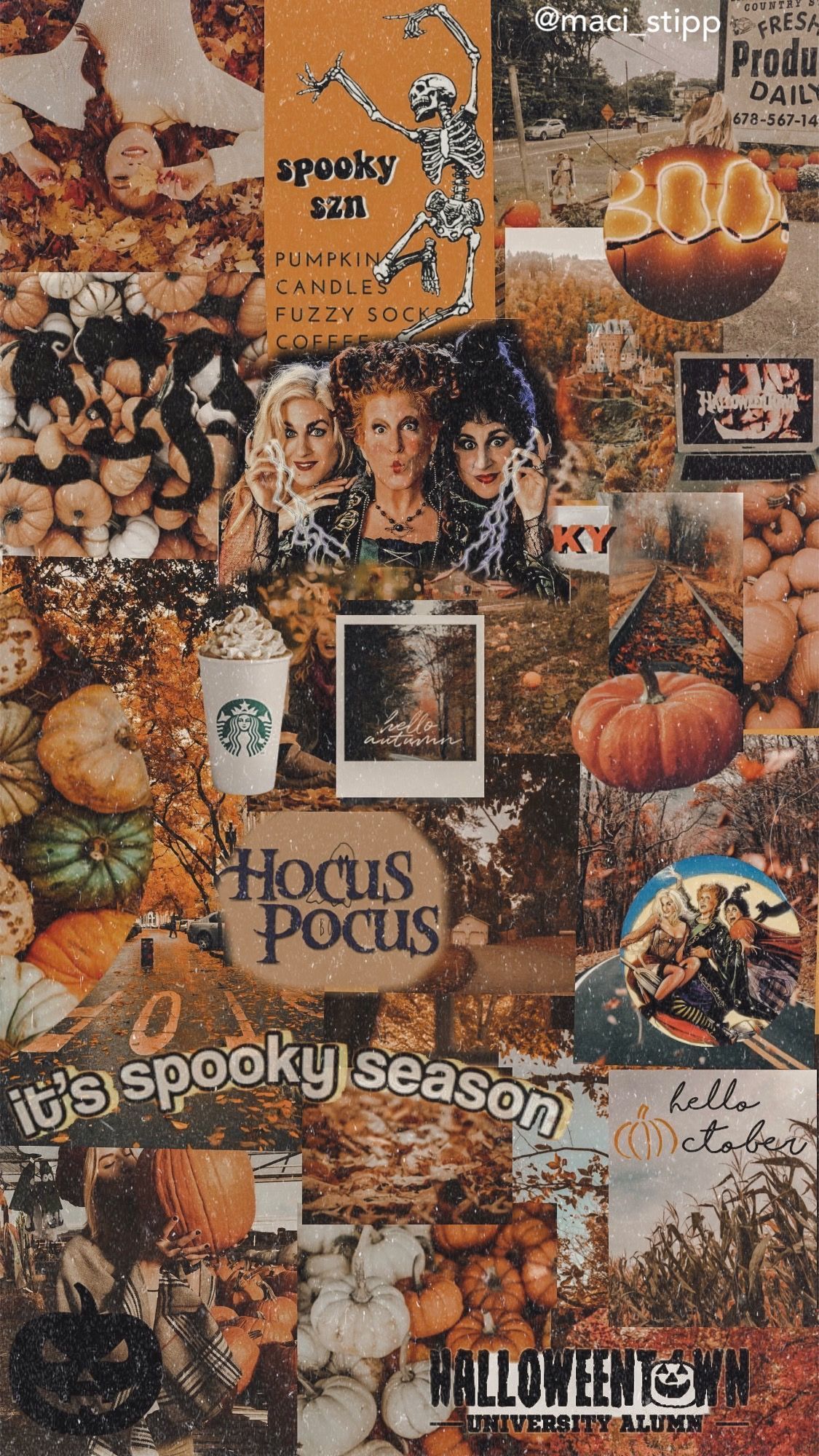1125x2000 Classic Halloween Aesthetic Wallpaper