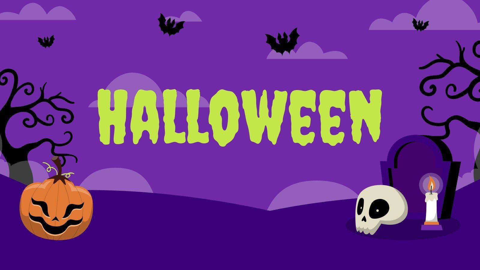 1600x900 Free Halloween Google Slides themes