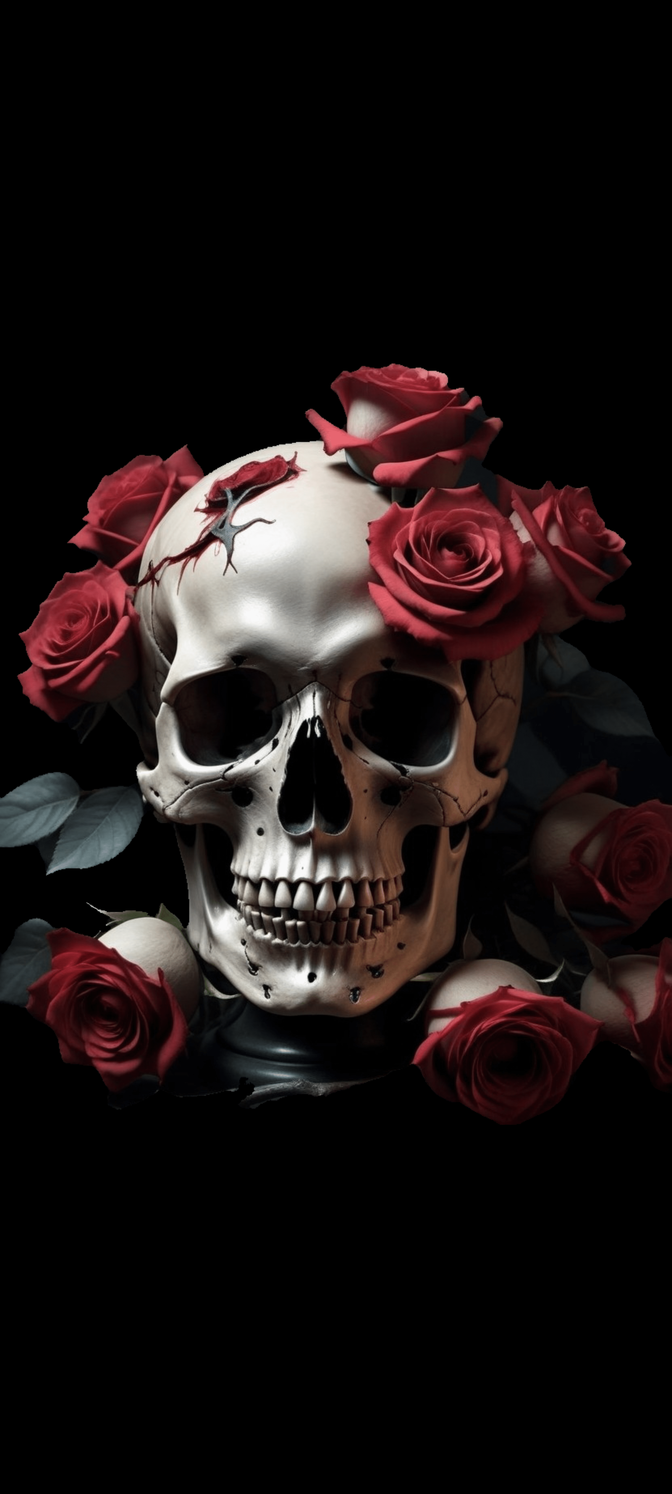 2160x4800 Skull and Roses (2160x4800) : r