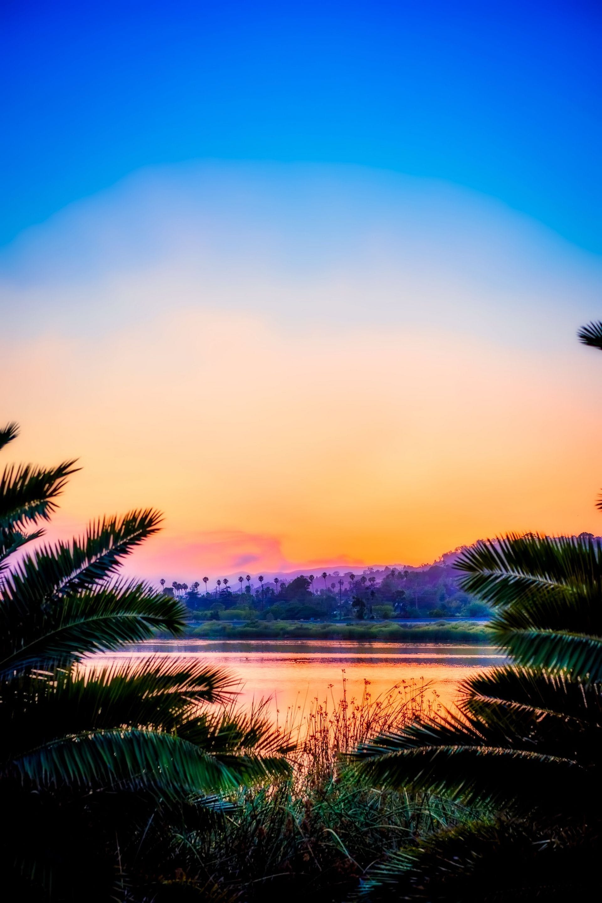 1920x2881 HD Sun Sky Sunset Sea Beach Wallpaper