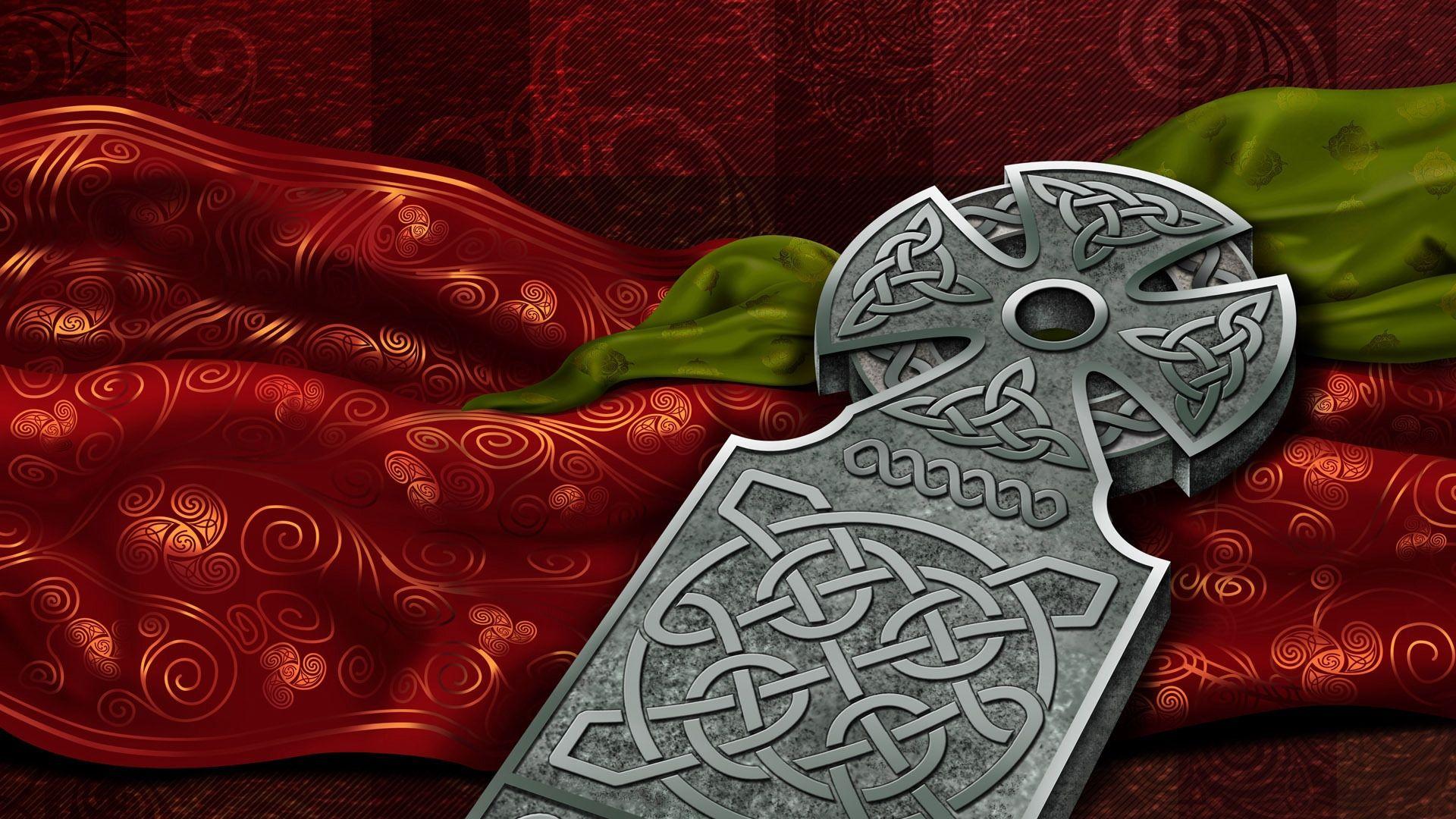 1920x1080 Download wallpaper 1920x1080 celticum, celtic cross, symbols