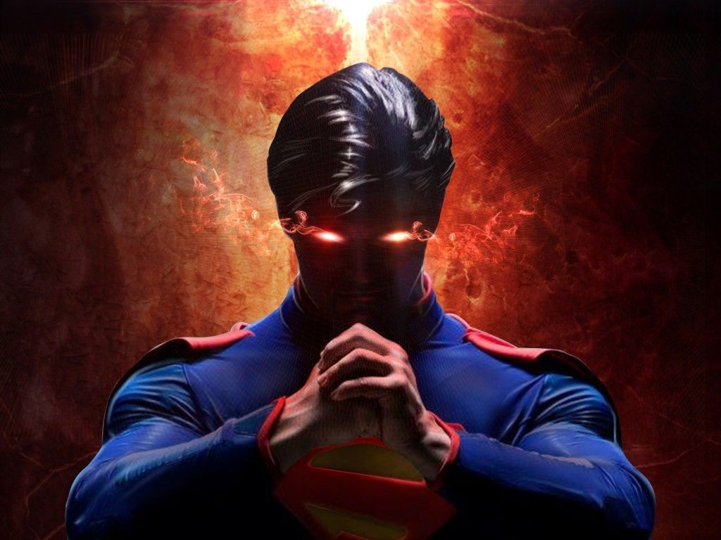 1024x768 Superman Heat Vision Wallpaper