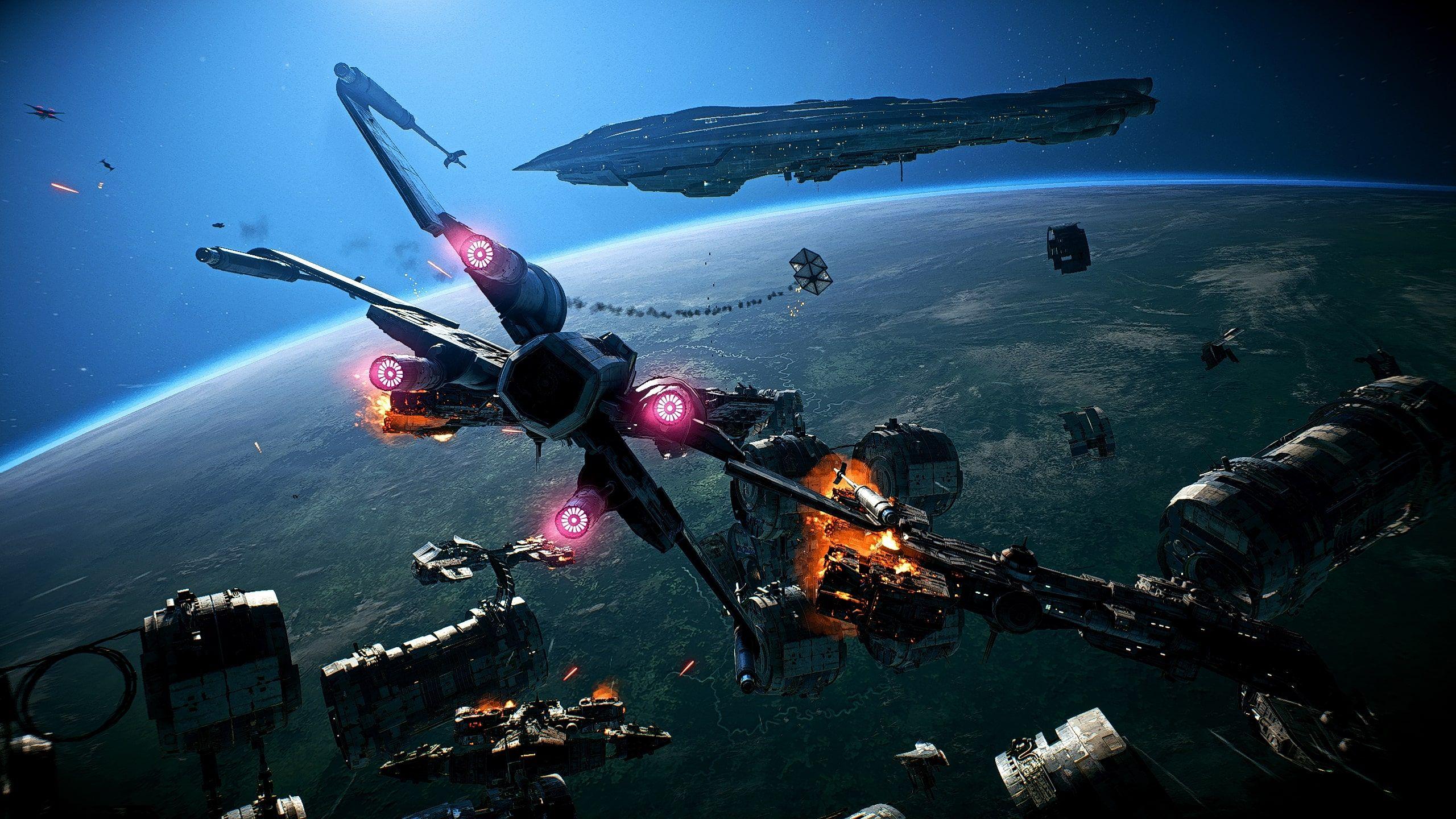 2560x1440 Wallpaper Of Space, Star Wars, Star Wars Battlefront