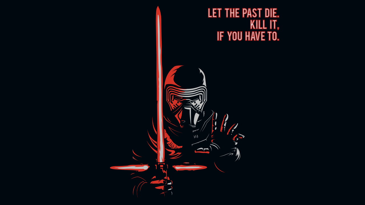 1280x720 Wallpaper Kylo Ren, Star Wars, Popular quotes, 4K, Creative