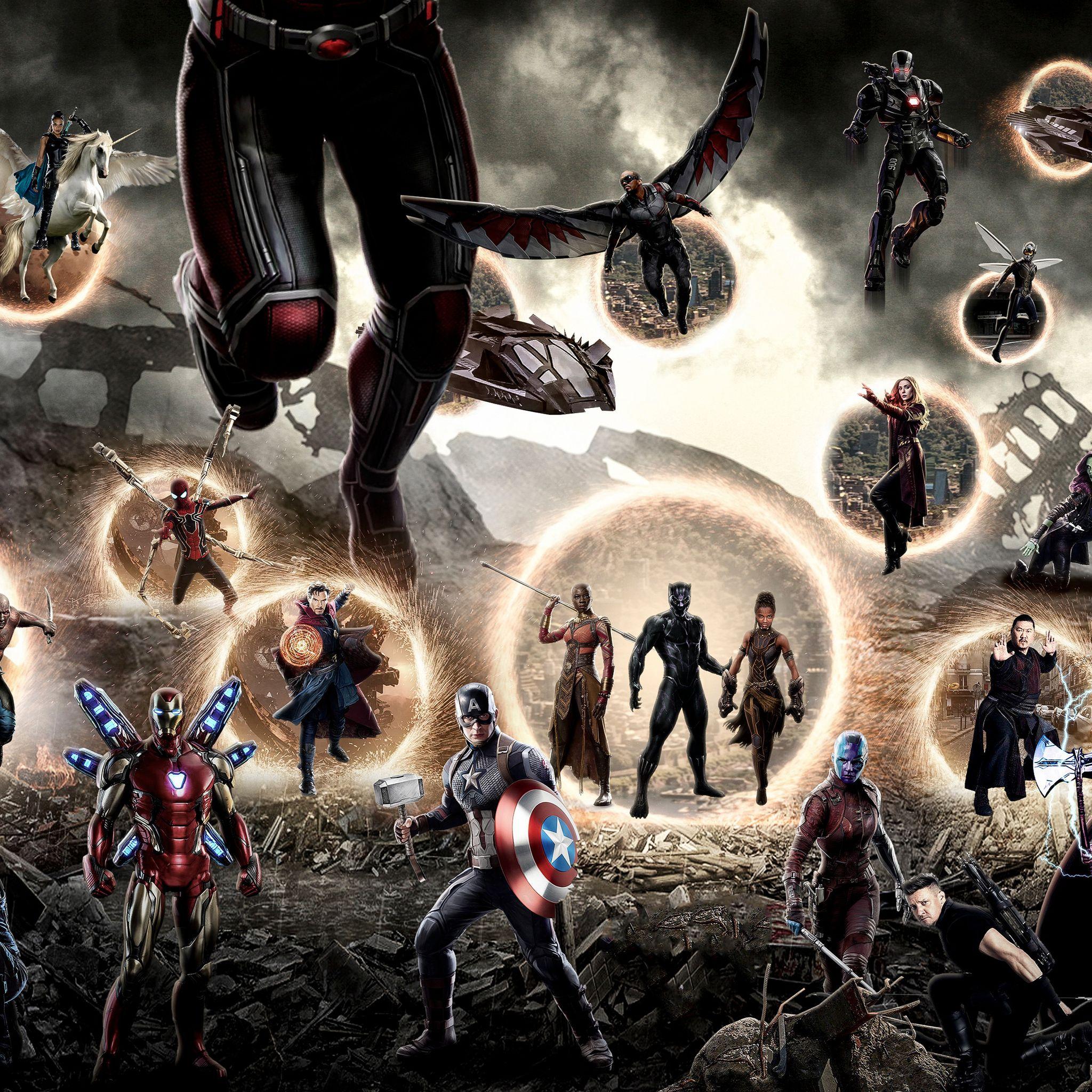 2048x2048 Avengers Endgame Final Battle 4k iPad Air HD 4k