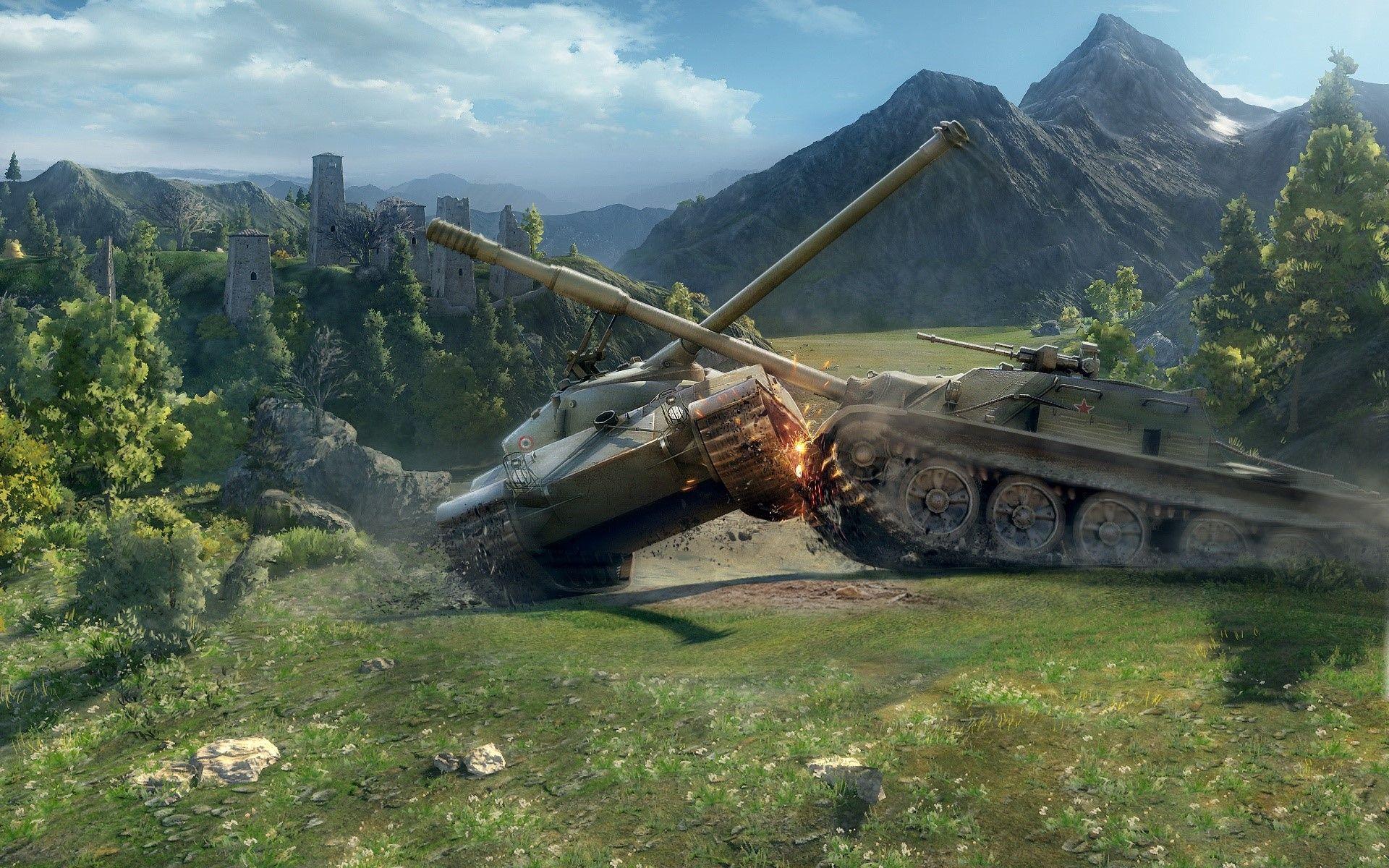 1920x1200 World of Tanks Battle Wallpaper Full HD