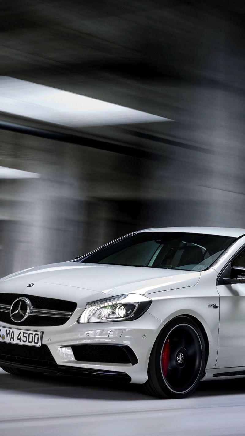800x1420 Download Wallpaper 800x1420 Mercedes Benz, A Amg, White