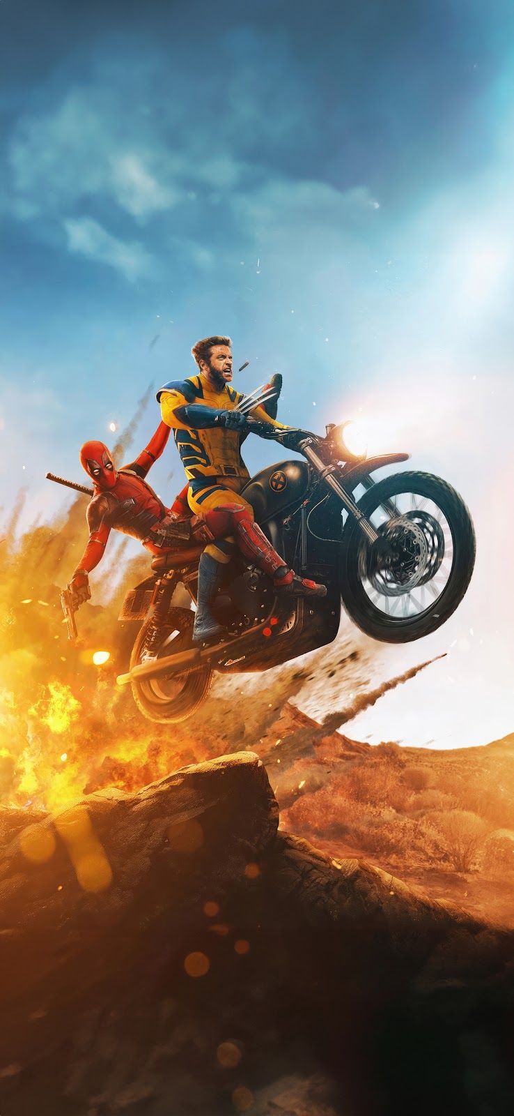 738x1600 Deadpool & Wolverine: iPhone Wallpaper