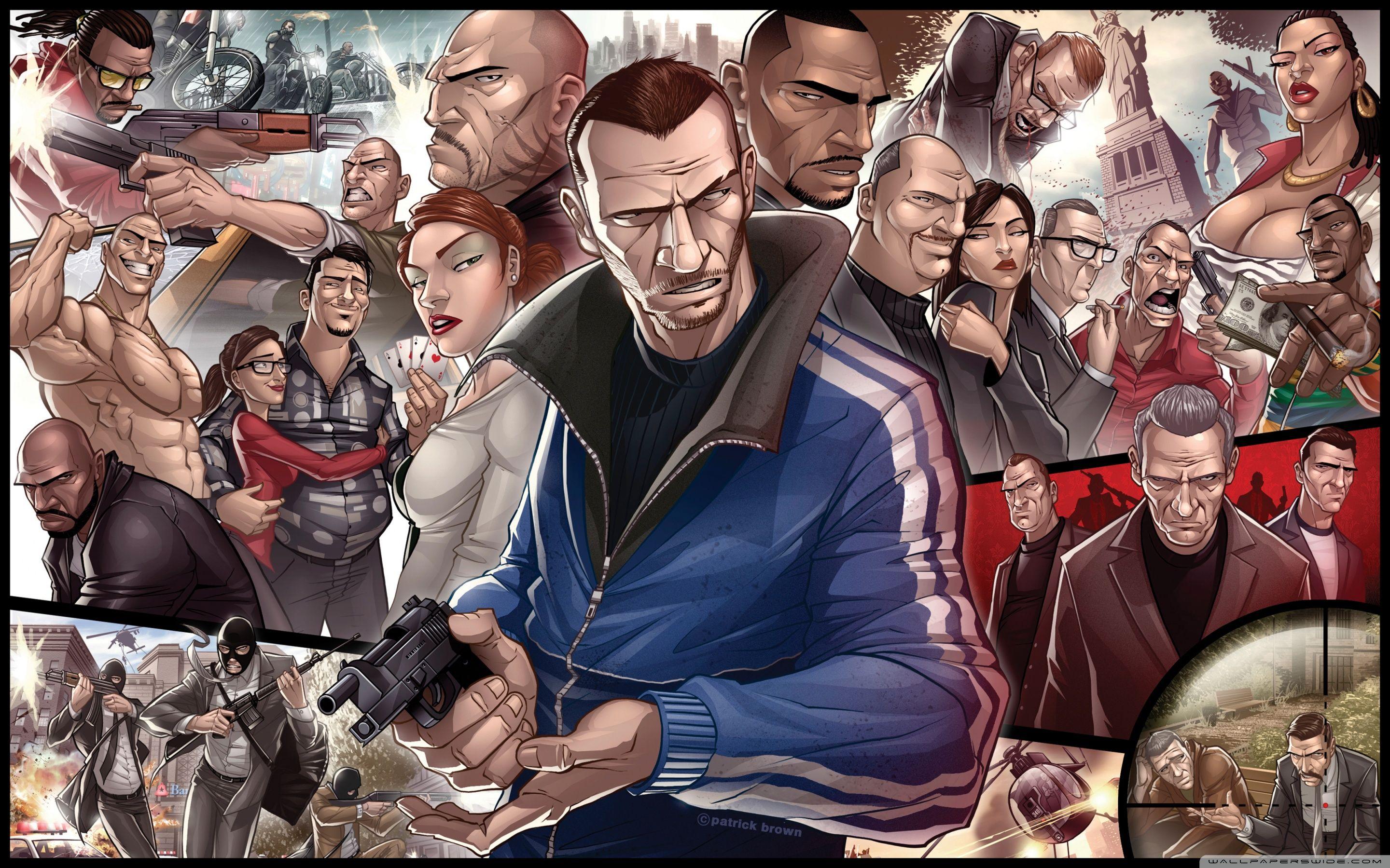 2880x1800 GTA 4 Characters ❤ Hình nền máy tính để bàn HD 4K cho