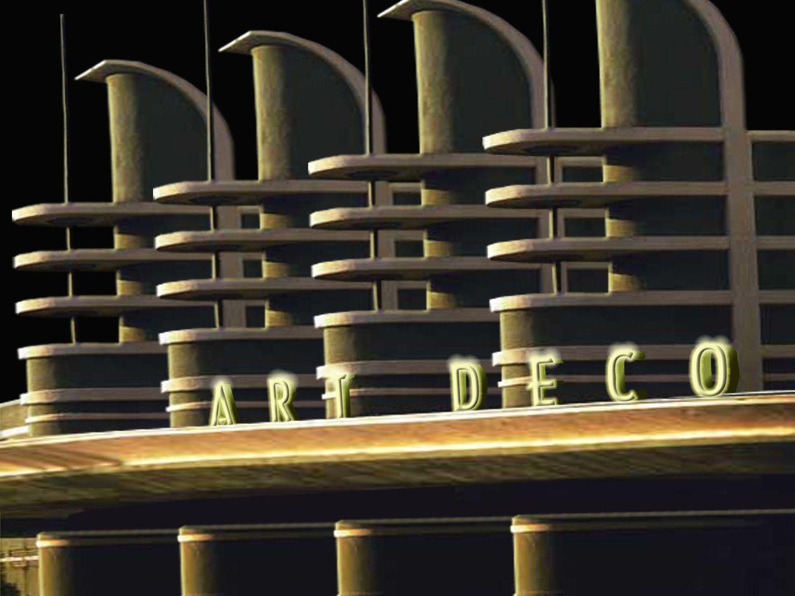 City Art Deco Desktop Wallpaper