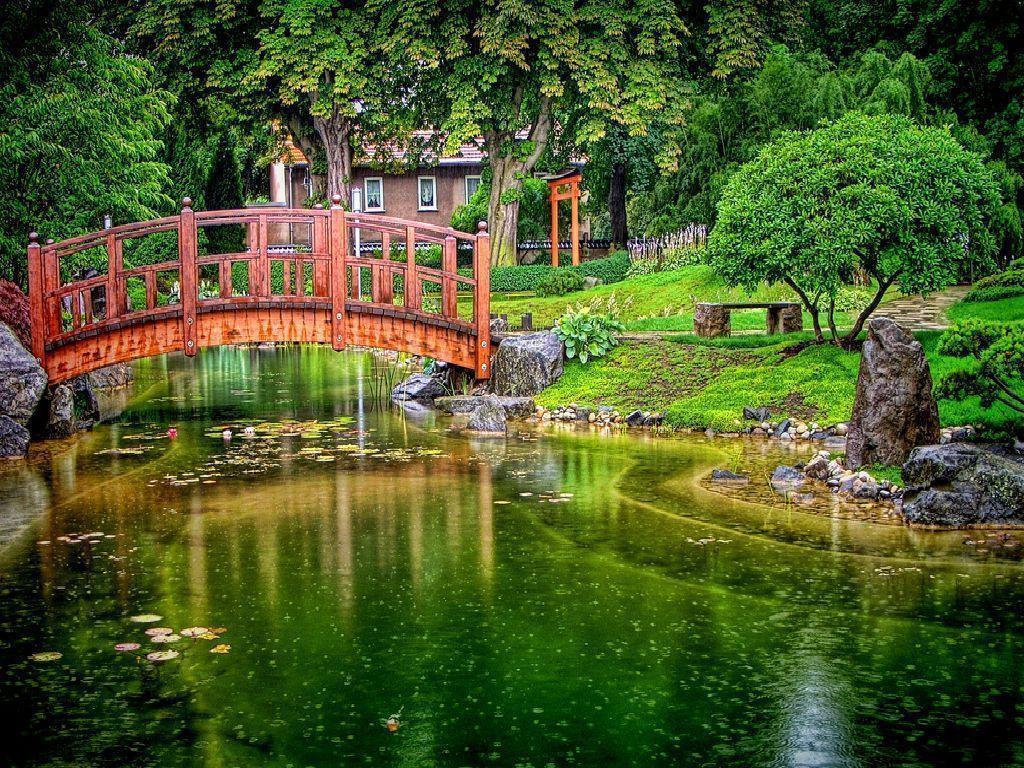 1024x768 Japanese Garden Wallpaper