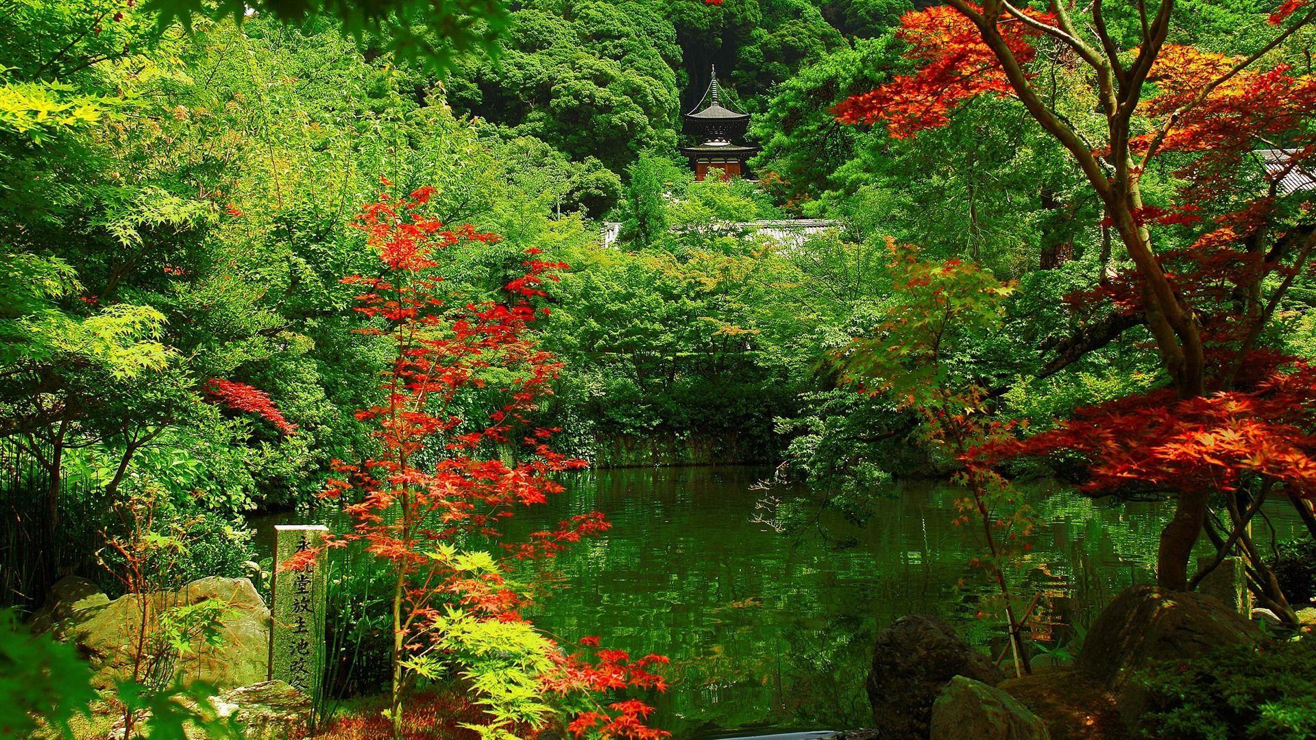 1920x1080 Landscape / Kyoto Garden Beautiful Japan Landscape