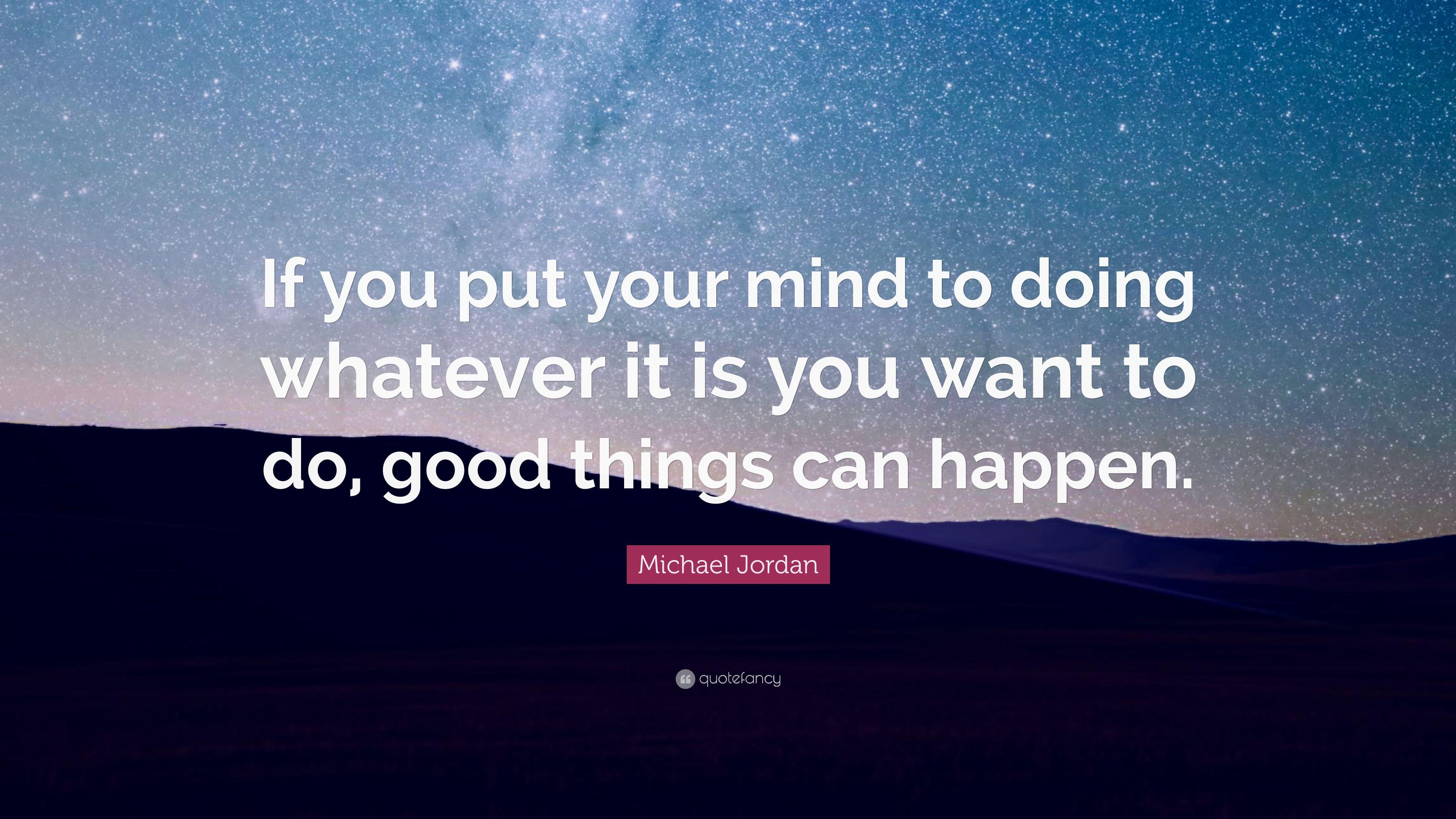 3840x2160 Michael Jordan Quote: “If you put your mind to doing