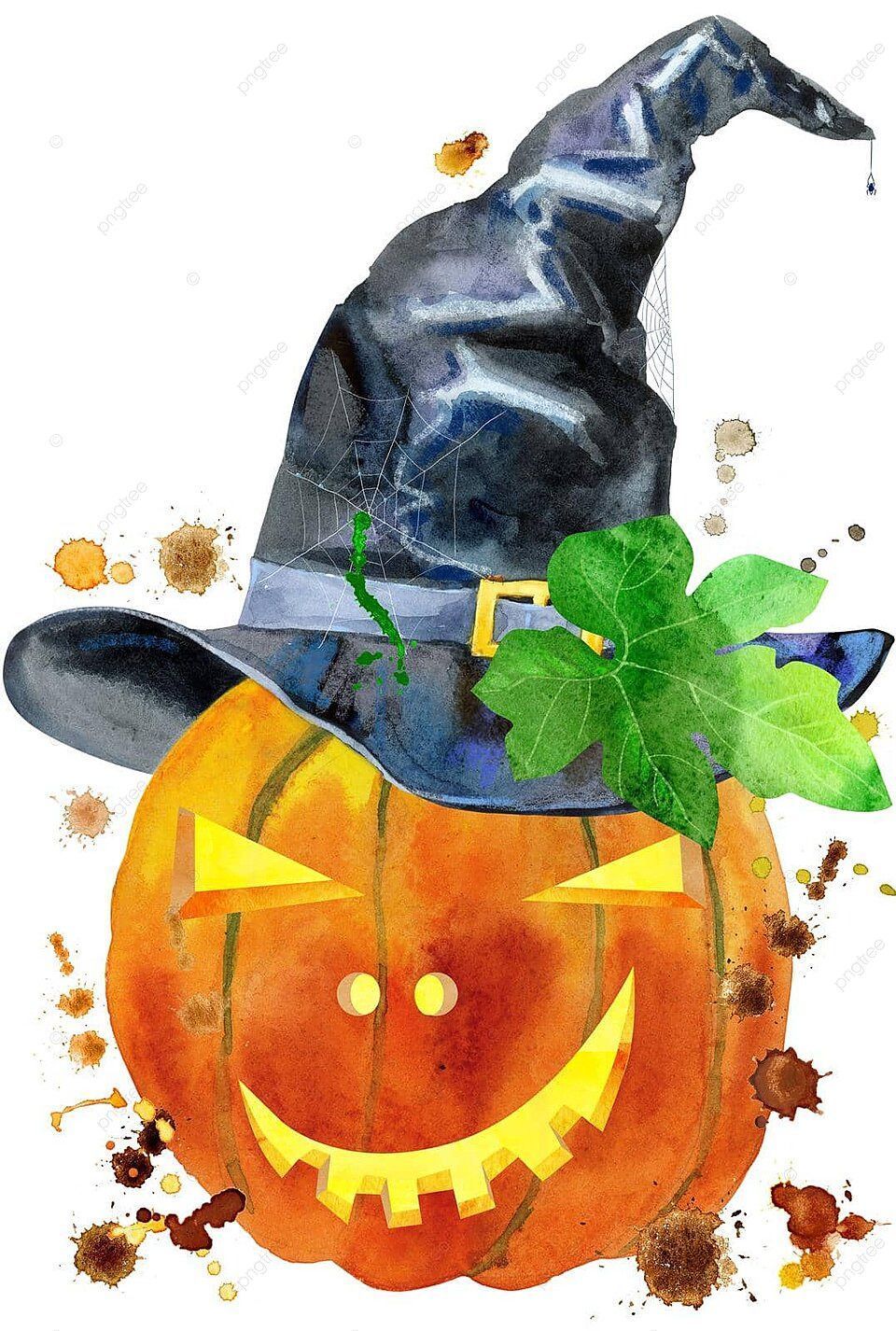 960x1426 Handdrawn Halloween Watercolor