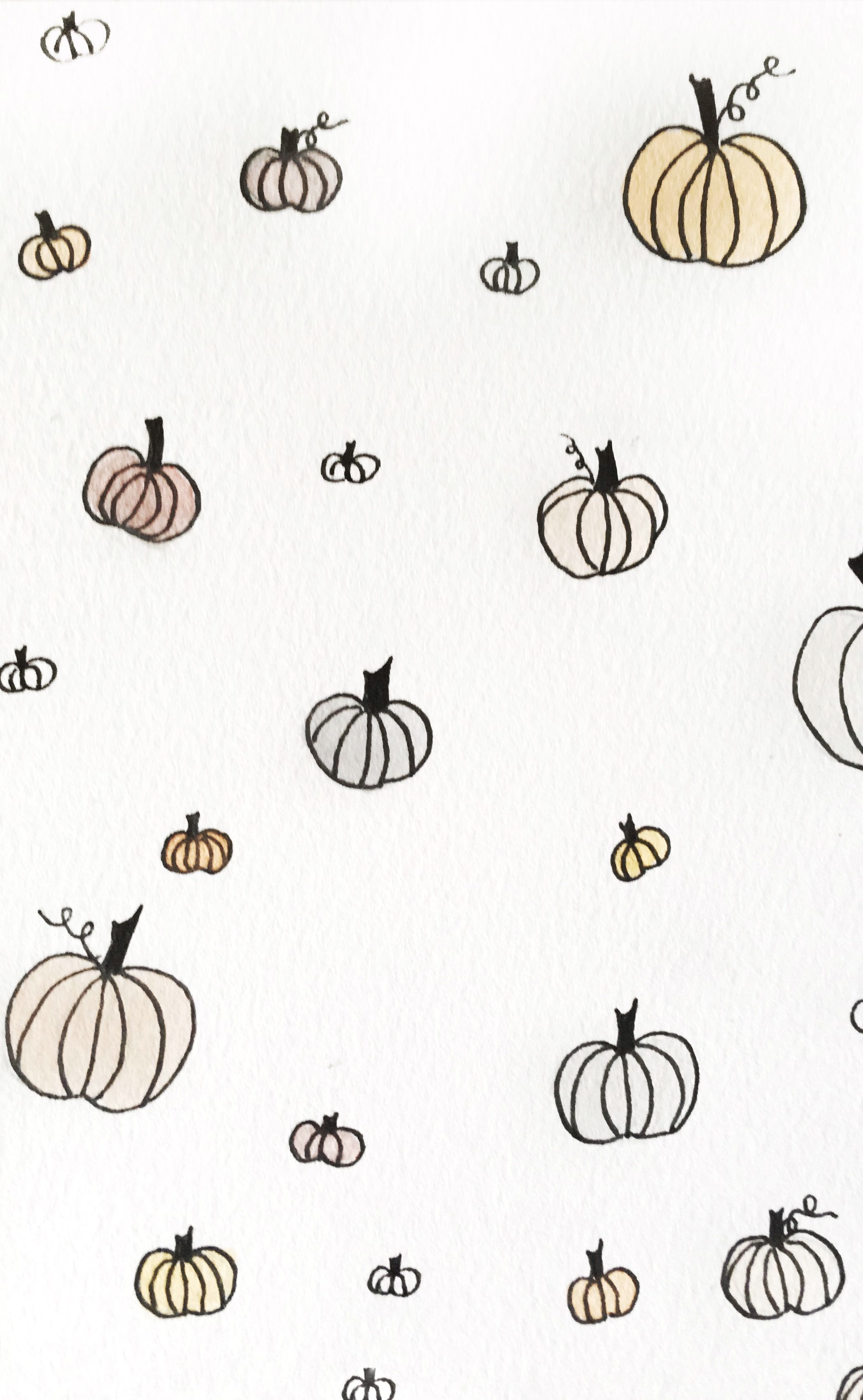 2096x3401 Halloween Watercolor Wallpaper