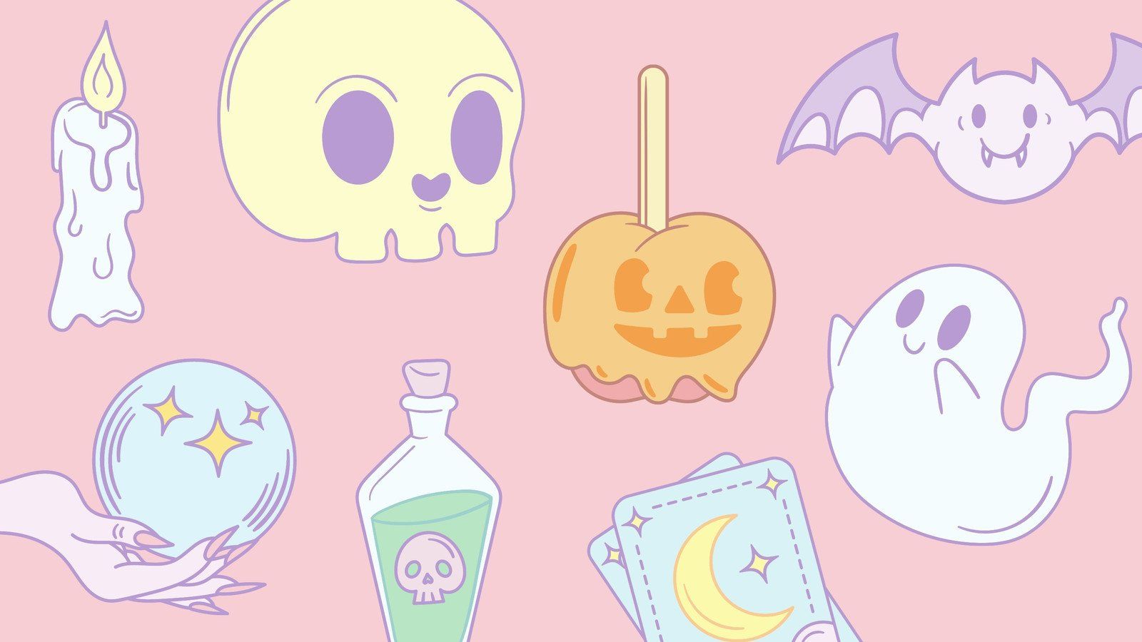 1600x900 Free customizable Halloween desktop