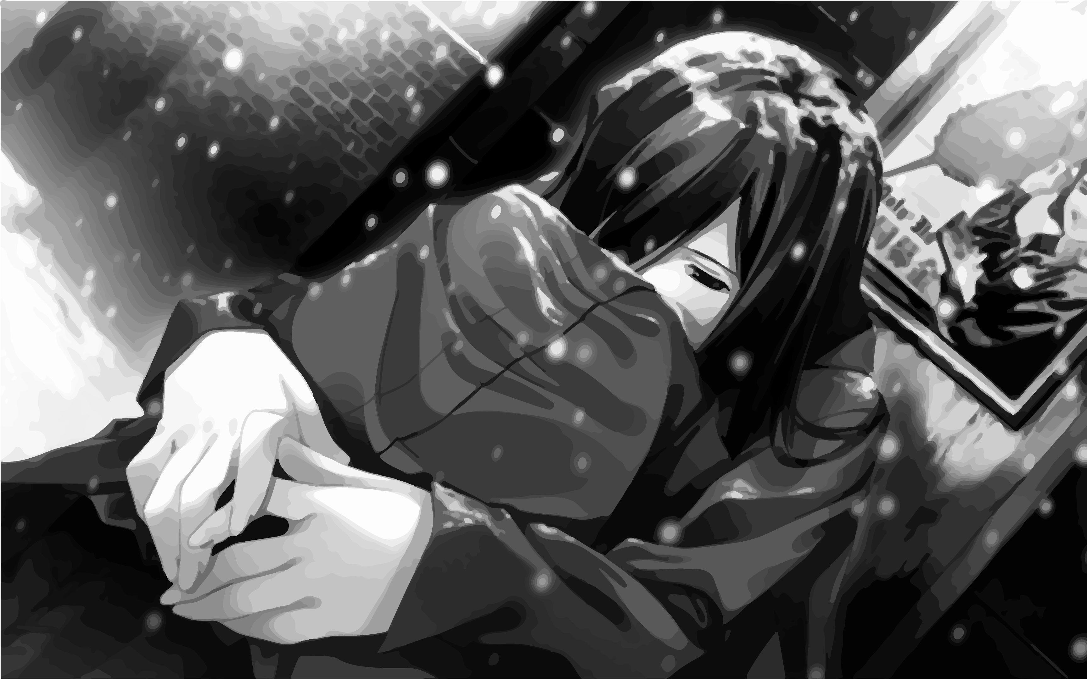 3455x2160 Sad Anime Wallpaper
