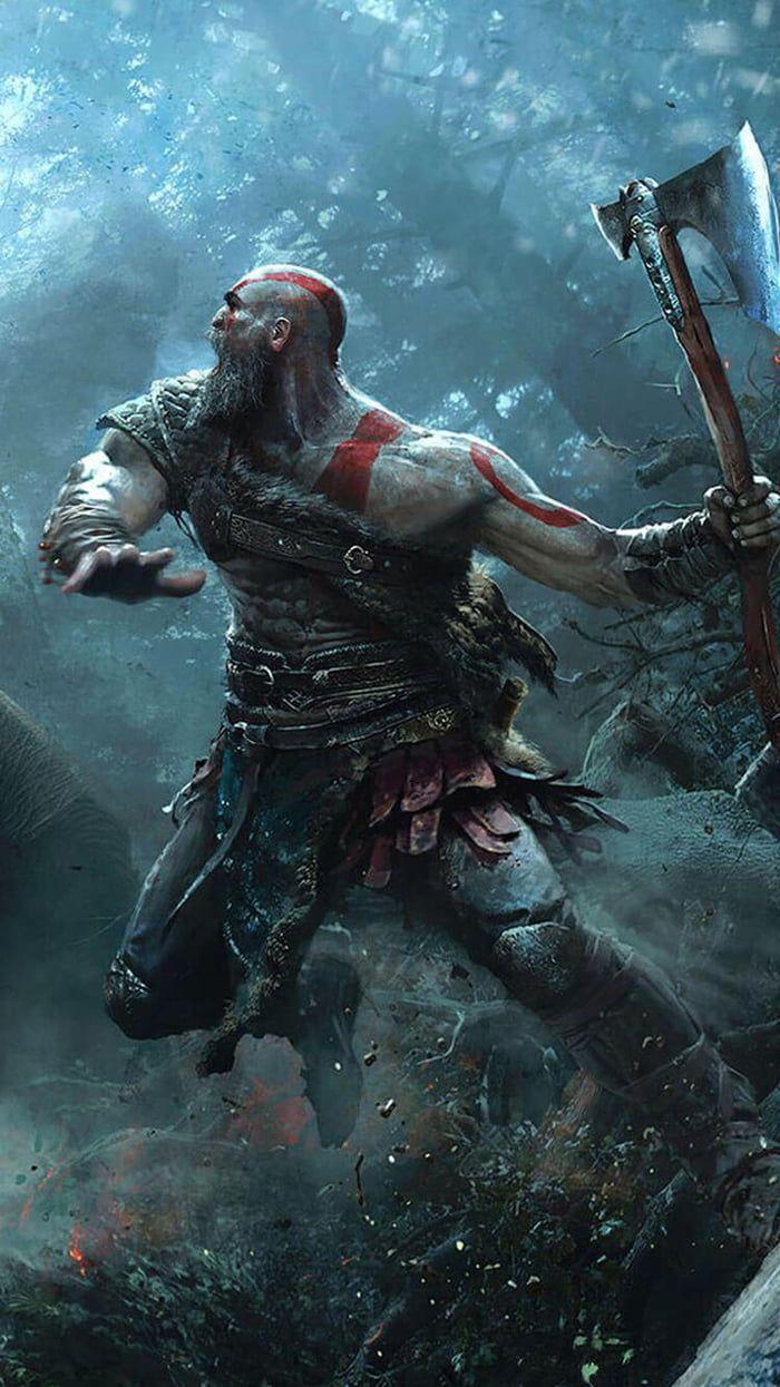 700x1245 God of war wallpaper. God of war, Kratos god of war, War