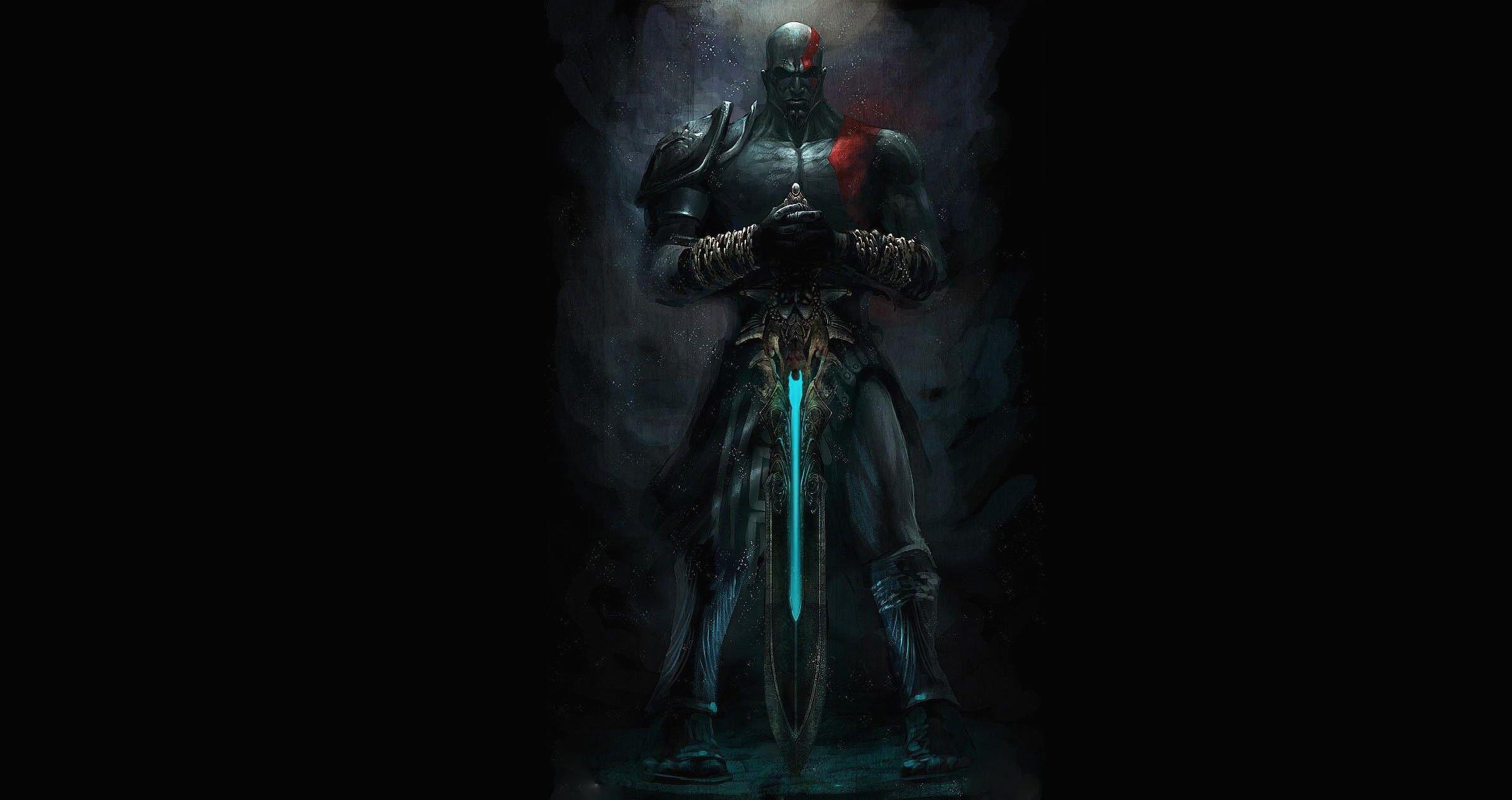 2400x1270 God of War 3 Wallpaper HD background picture