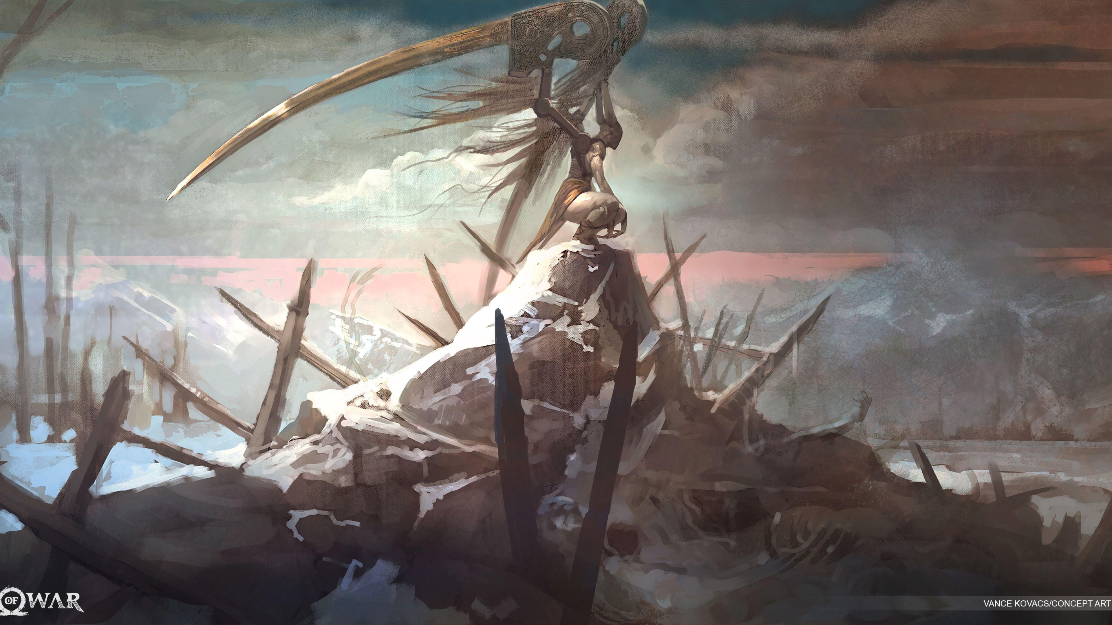 3840x2160 Wallpaper 4k God Of War 4 Artwork 4k 4k Wallpaper, Artist
