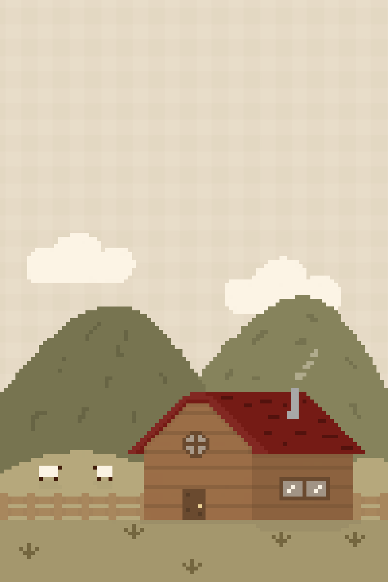 1280x1920 Pixel Hillside Cottage Wallpaper