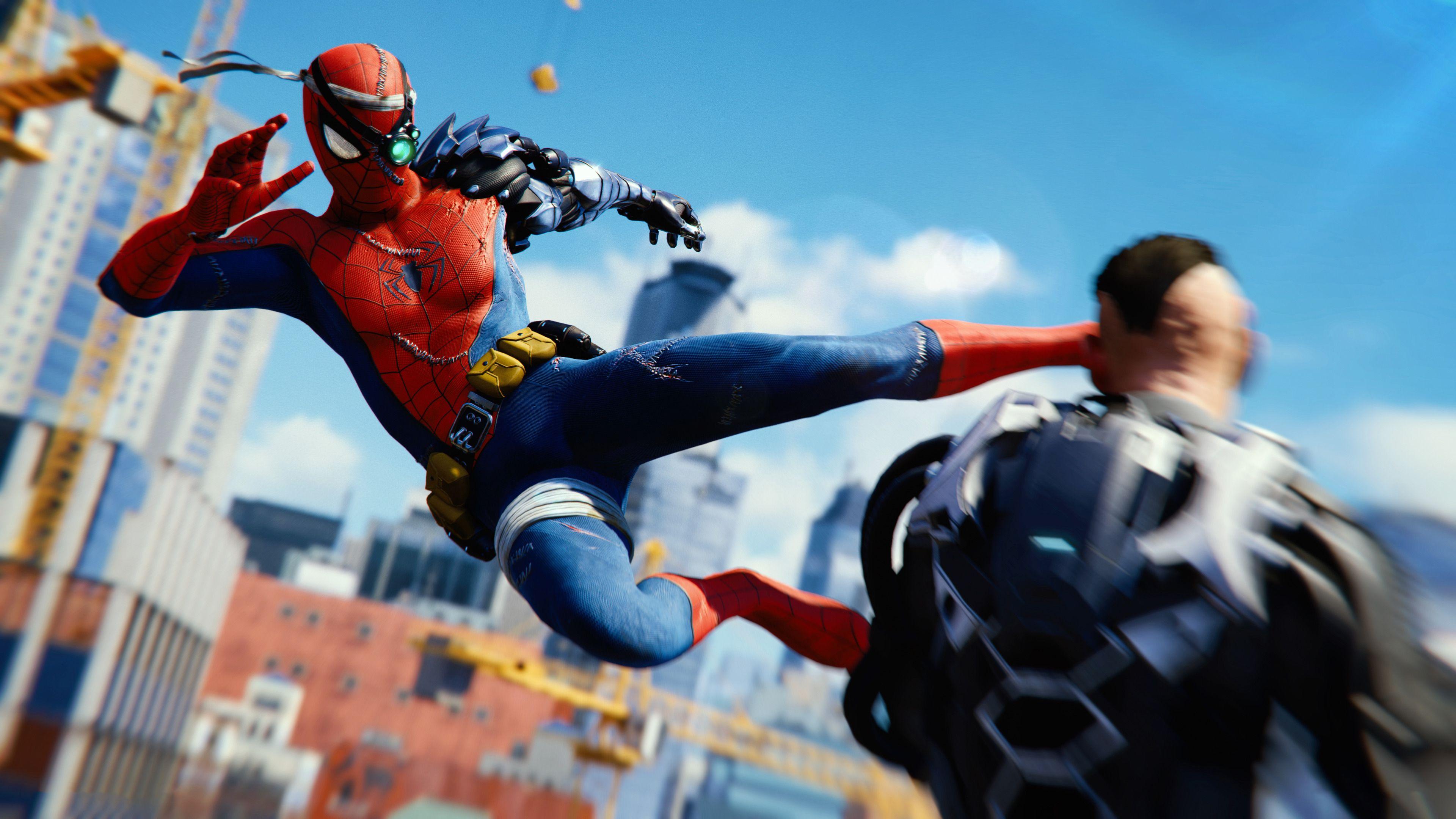 3840x2160 Wallpaper 4k Spiderman Ps4 Attack 4k 2018 games wallpaper