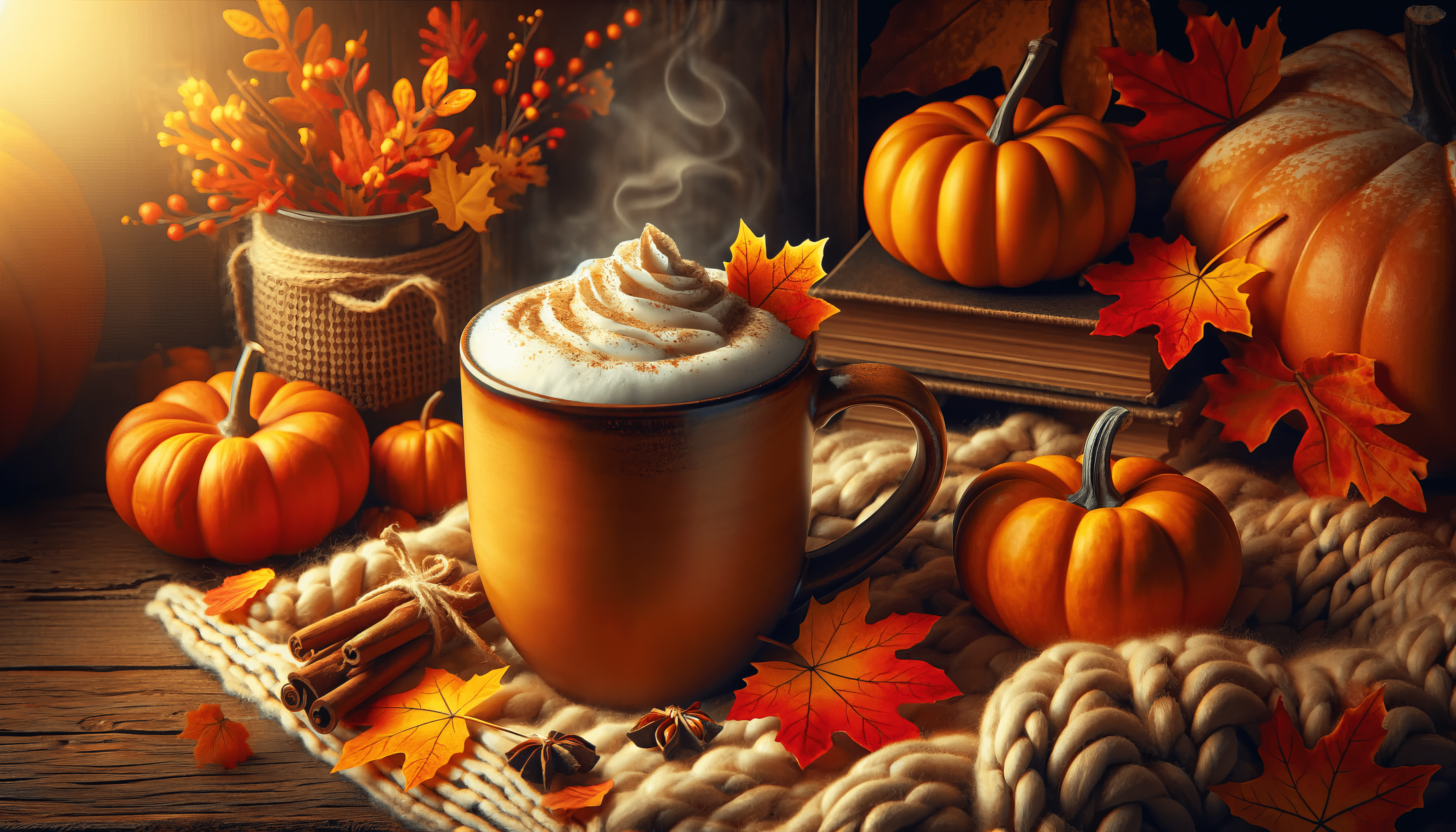 3584x2048 Autumn Ambiance Spice Latte