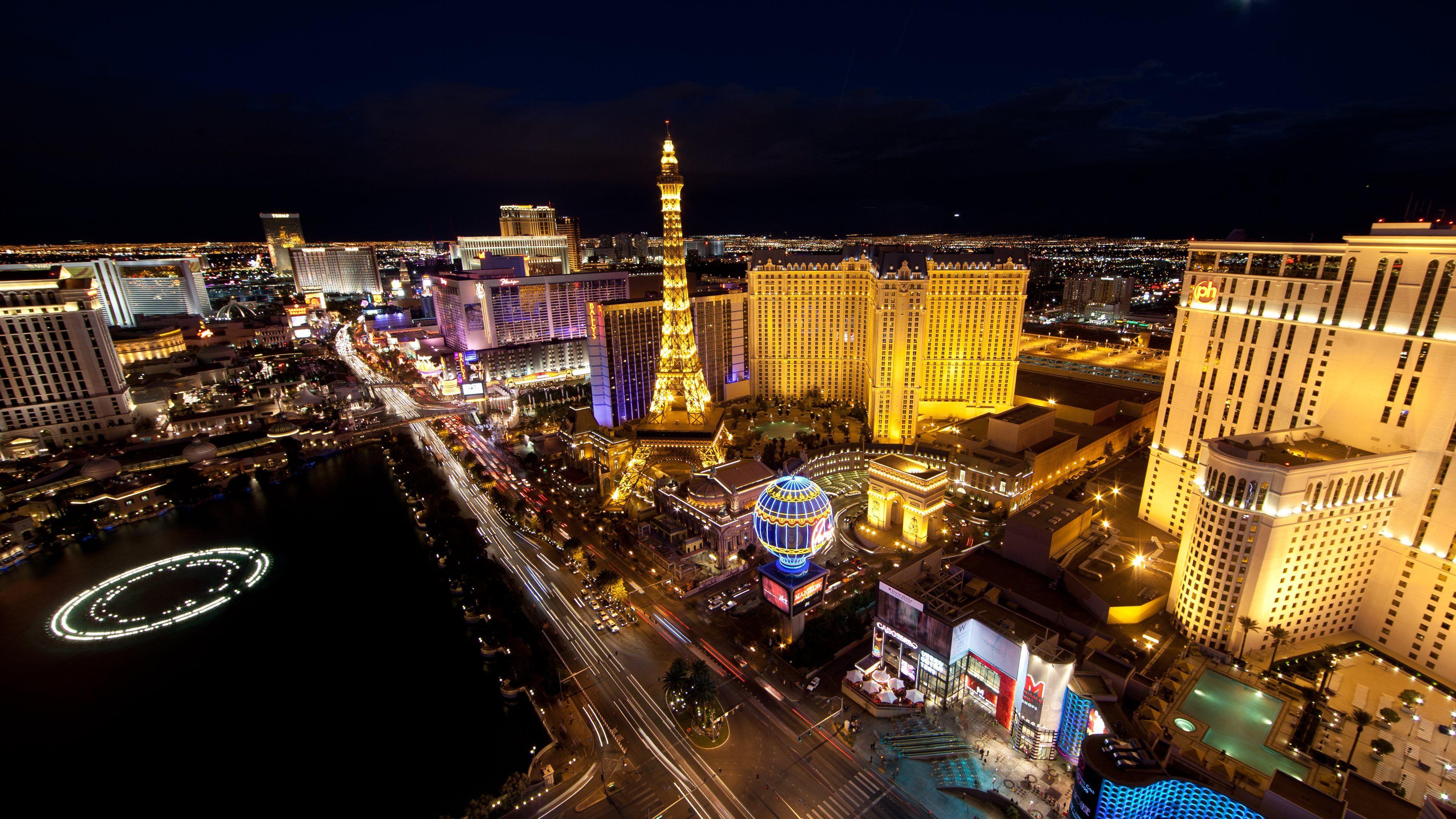 Las Vegas Nevada night city skyline buildings wallpaper, 3200x2135, 162841