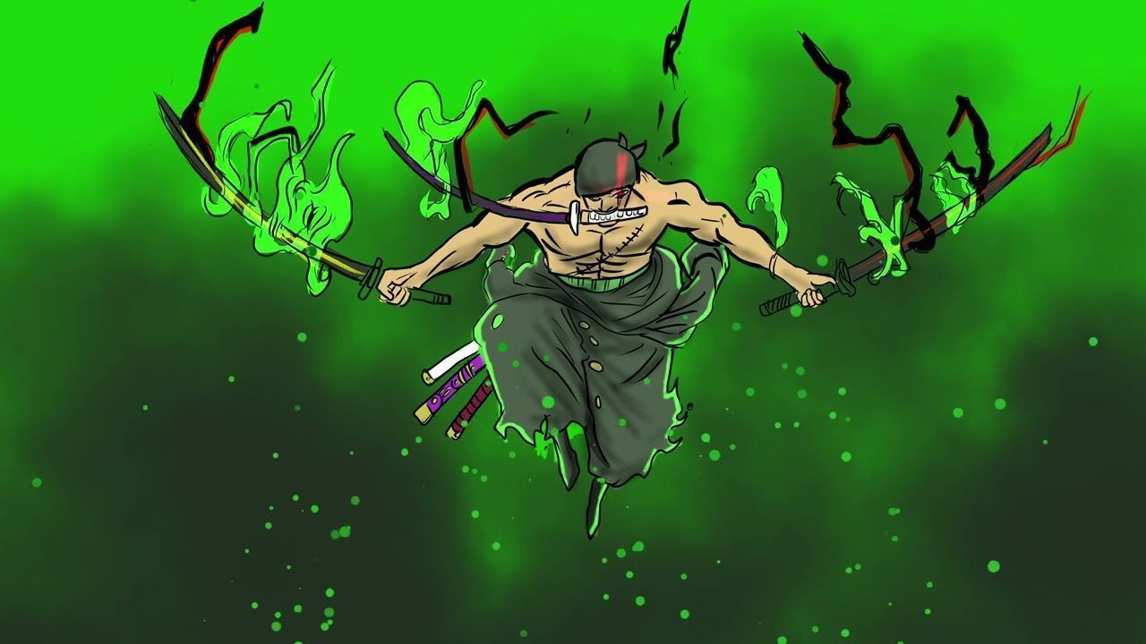 1280x720 King Of Hell Zoro Wallpaper