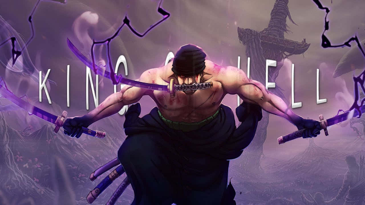1280x720 Zoro King Of Hell Wallpaper